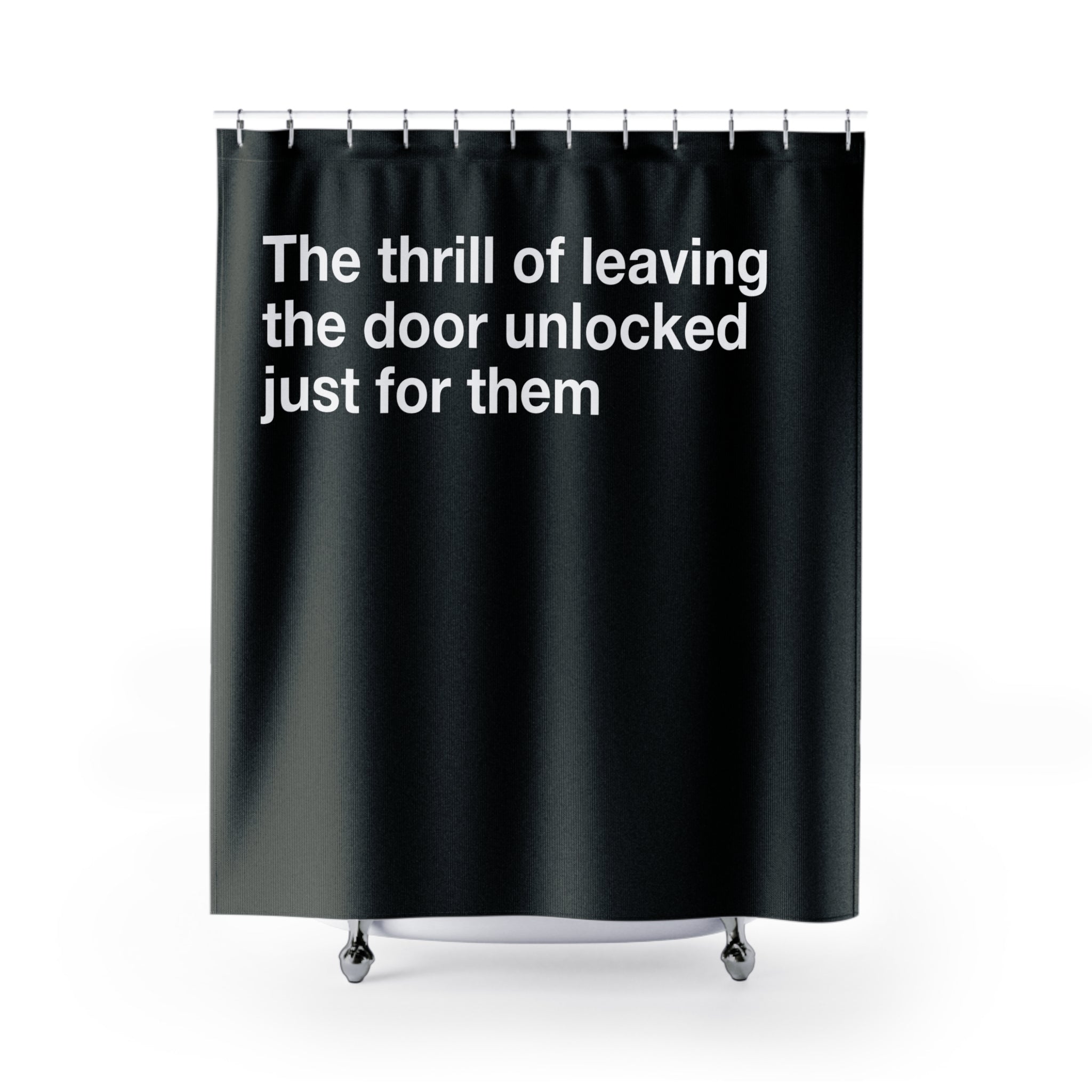 Unlocked Door For Them Quote Shower Curtain