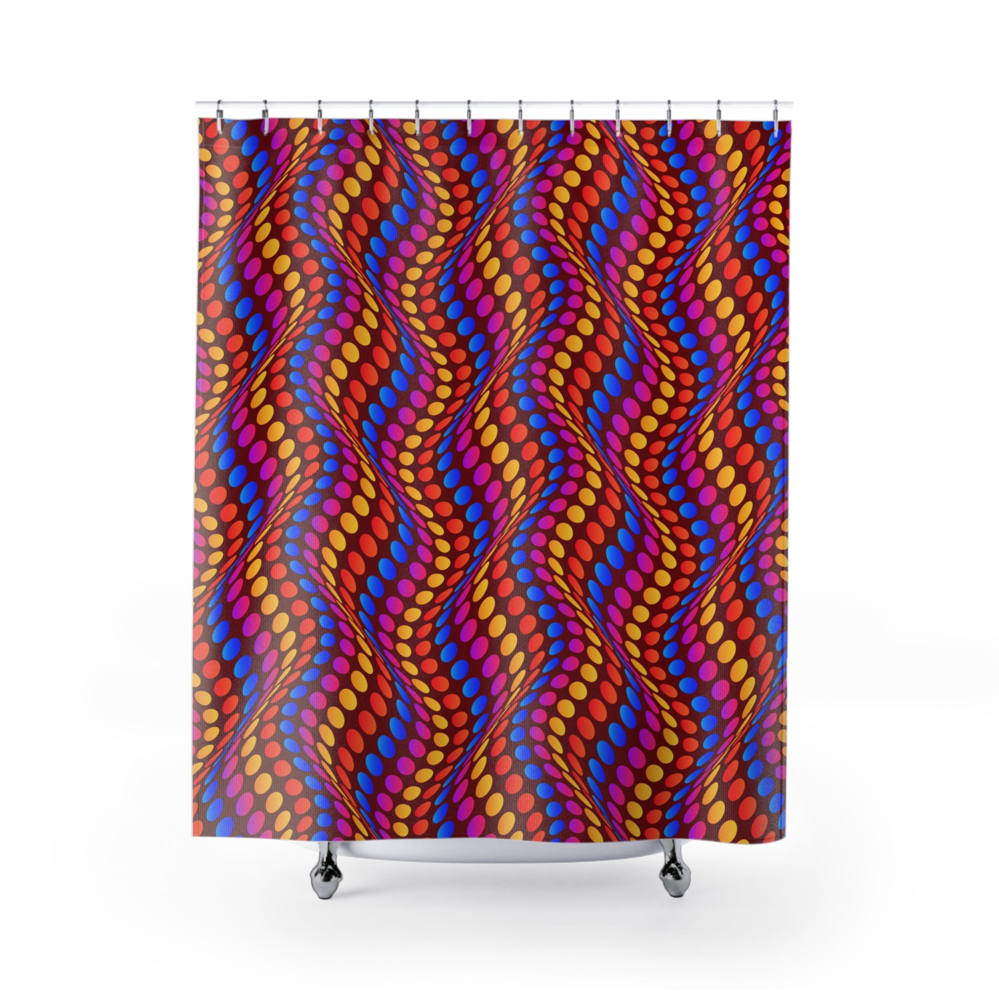 Entranced in a Wave Shower Curtain