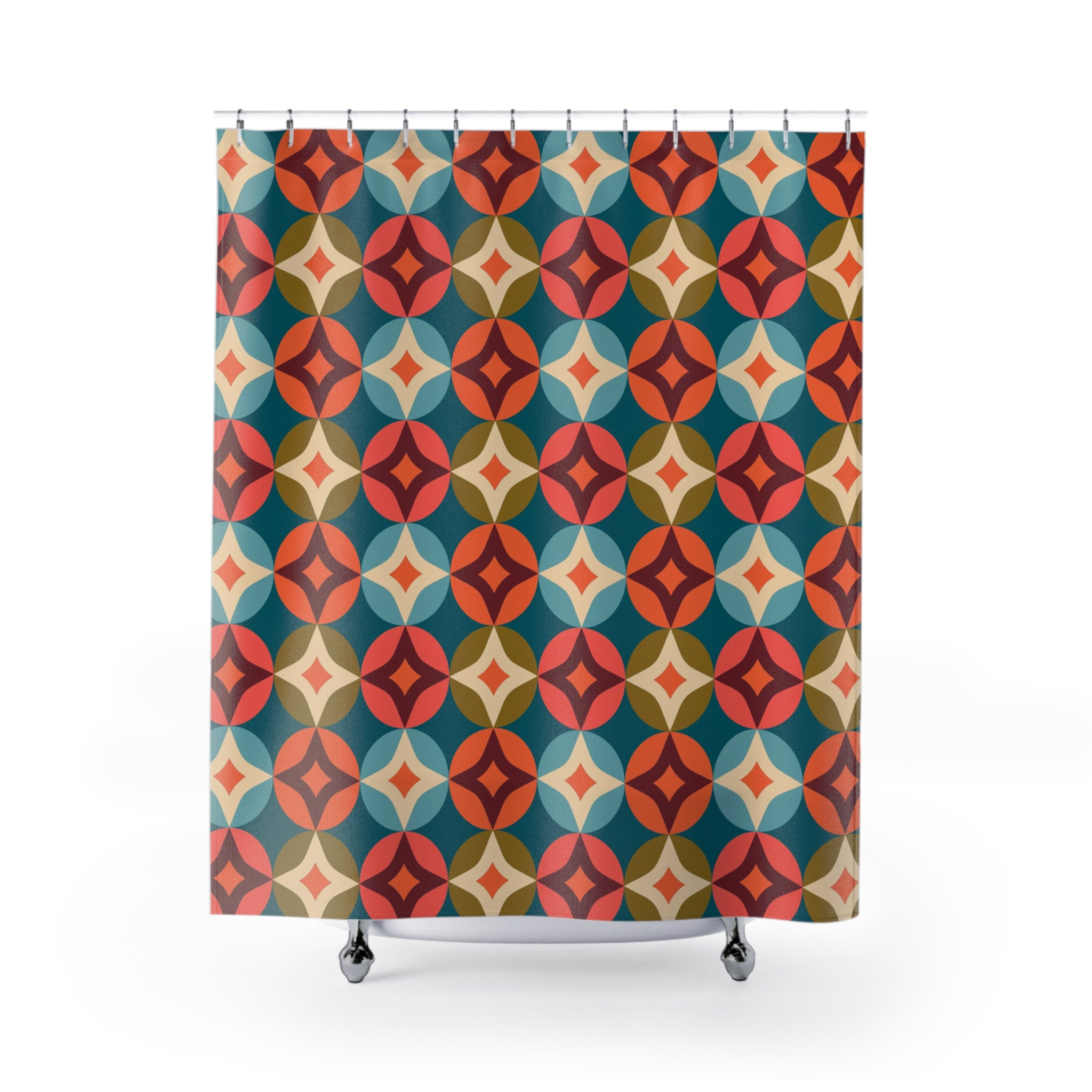 Circle Thing Boho Shower Curtain