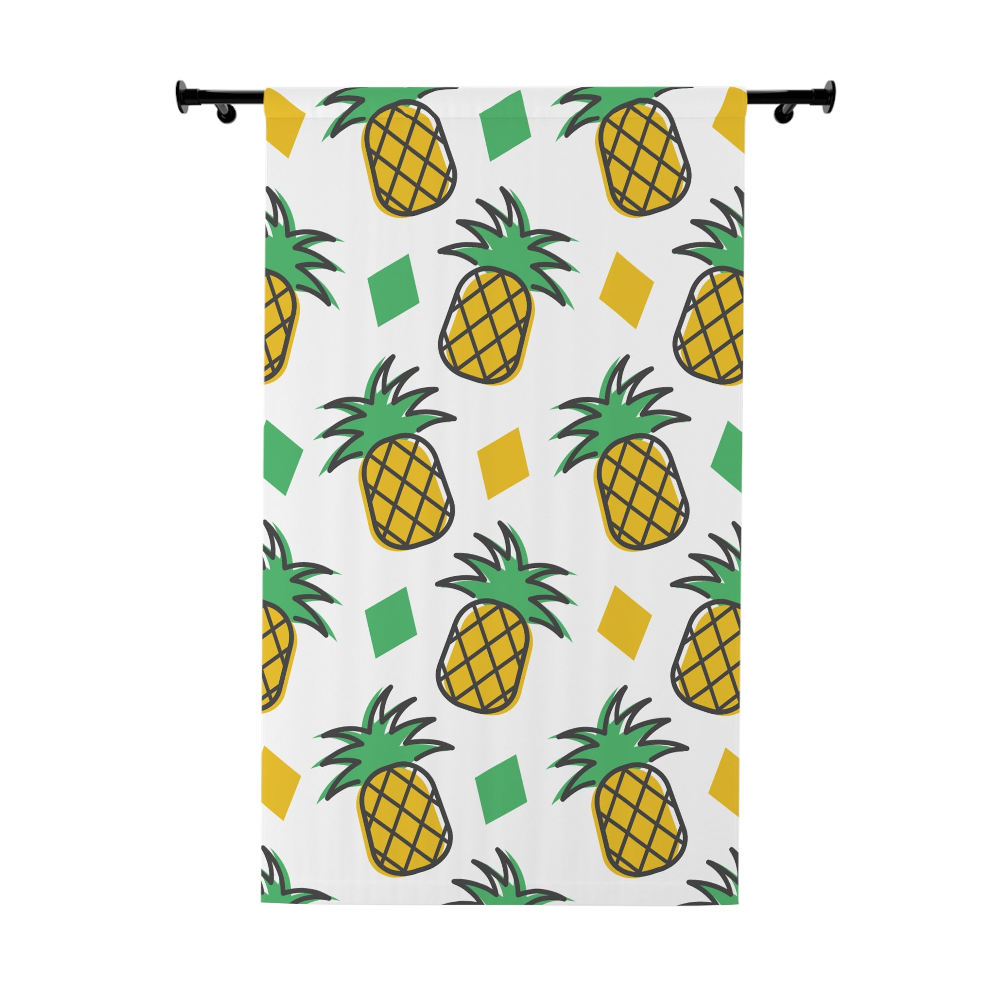 Couple of Pineapples Wink Pattern Blackout Window Curtain