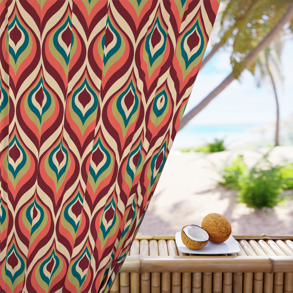Shaped Things Boho Pattern Blackout Window Curtain
