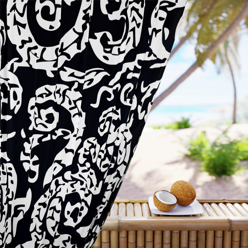 A Little Snaky Patterned Blackout Window Curtain