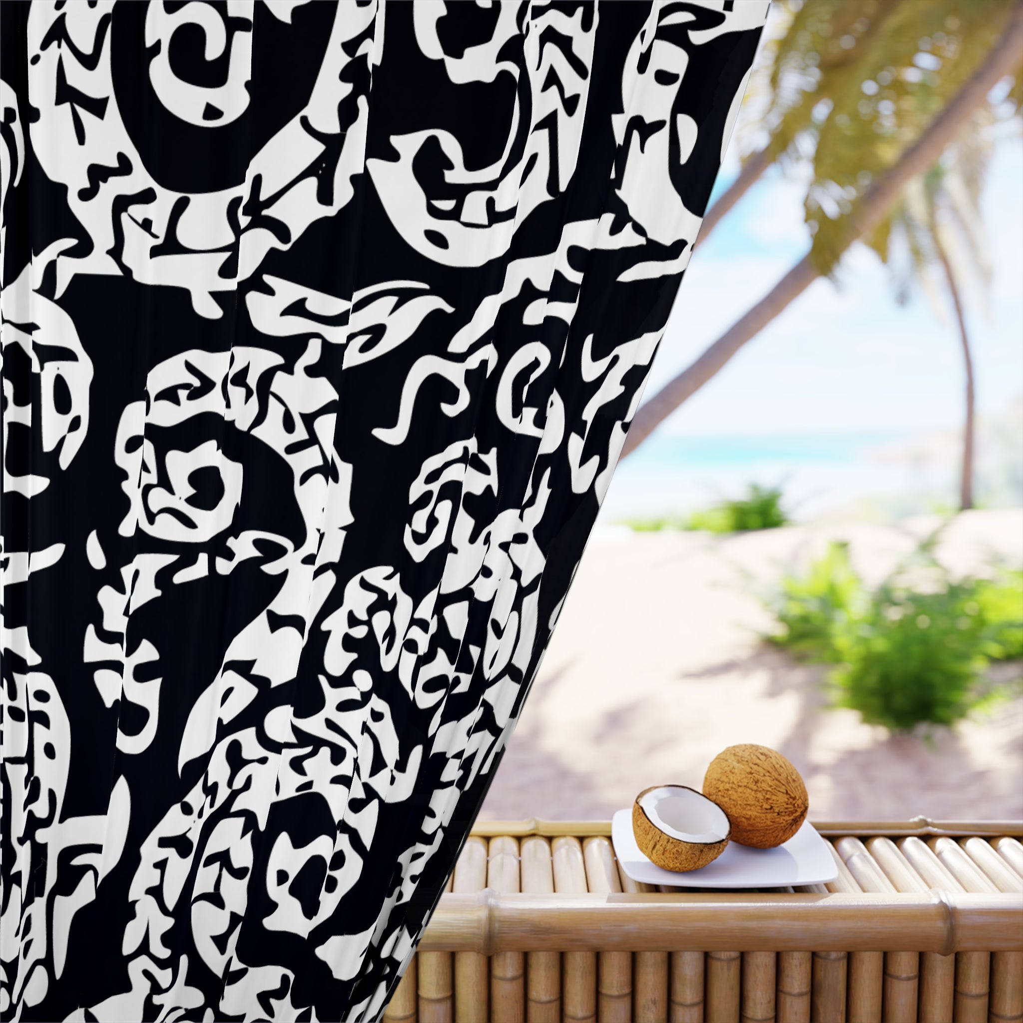 A Little Snaky Patterned Blackout Window Curtain