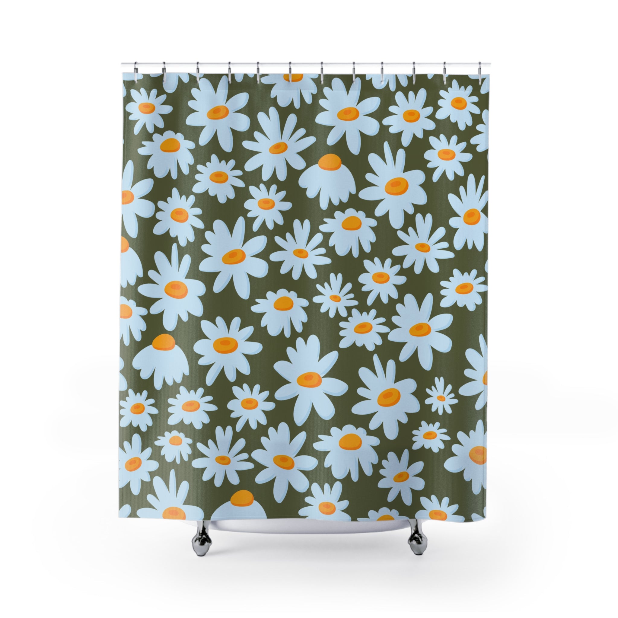 Daisy Field Naturalish Shower Curtain