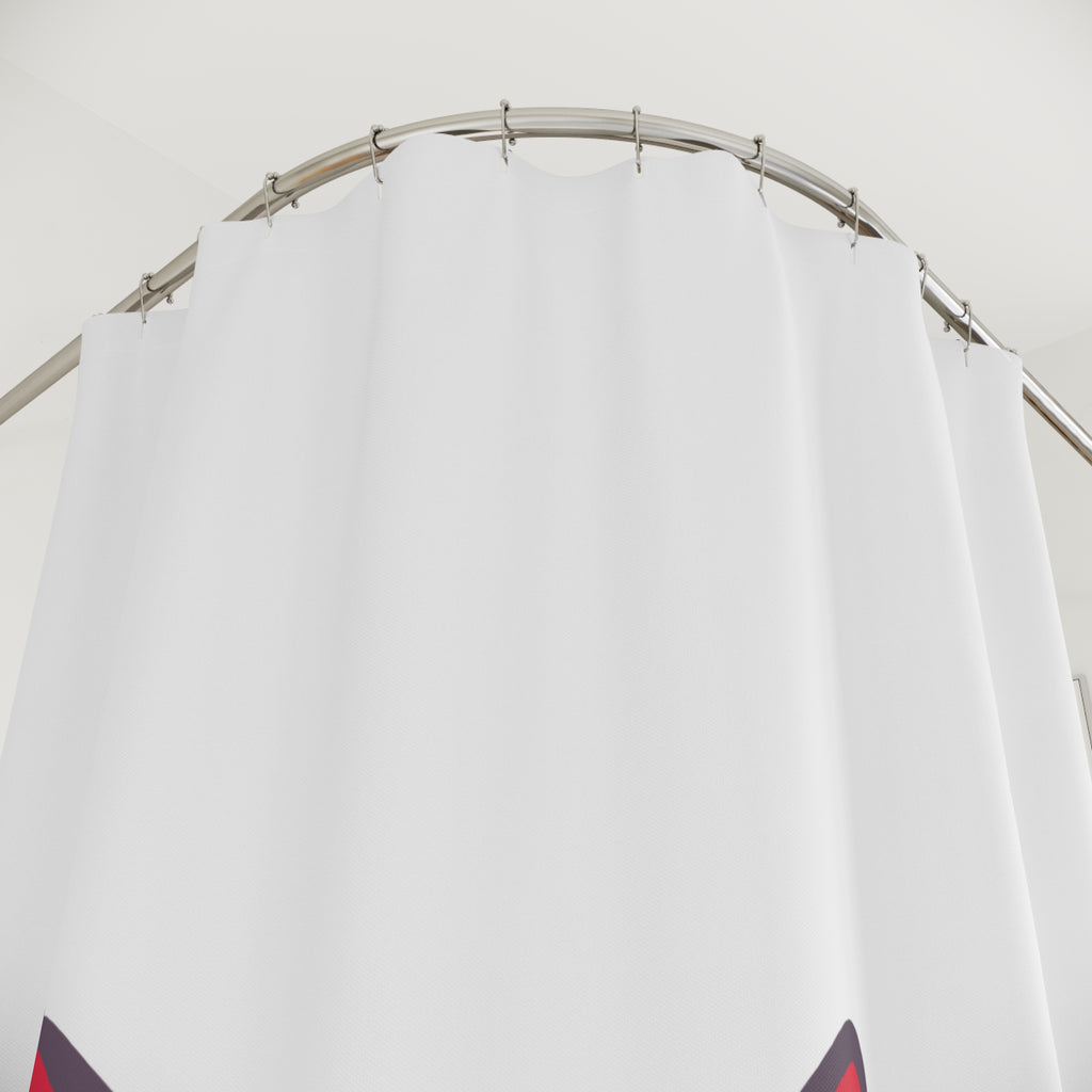 Bold AF Colorful Sphynx Cat on Off White Shower Curtain