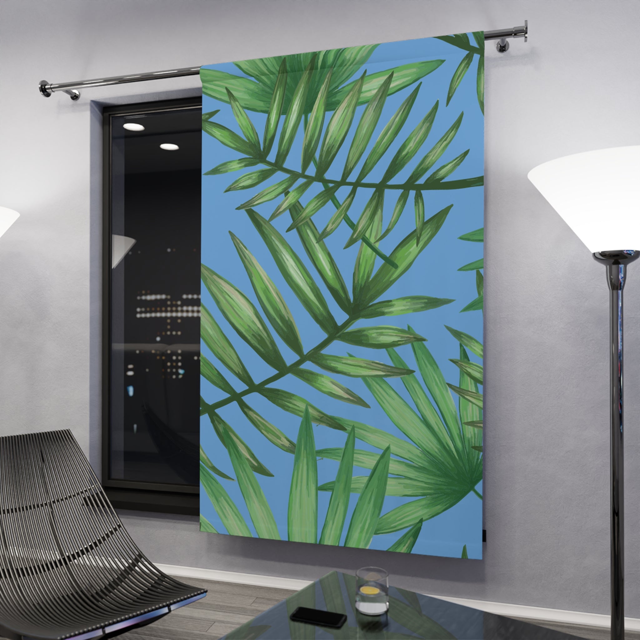Dads Tropical Leaf Shirt Blackout Window Curtain