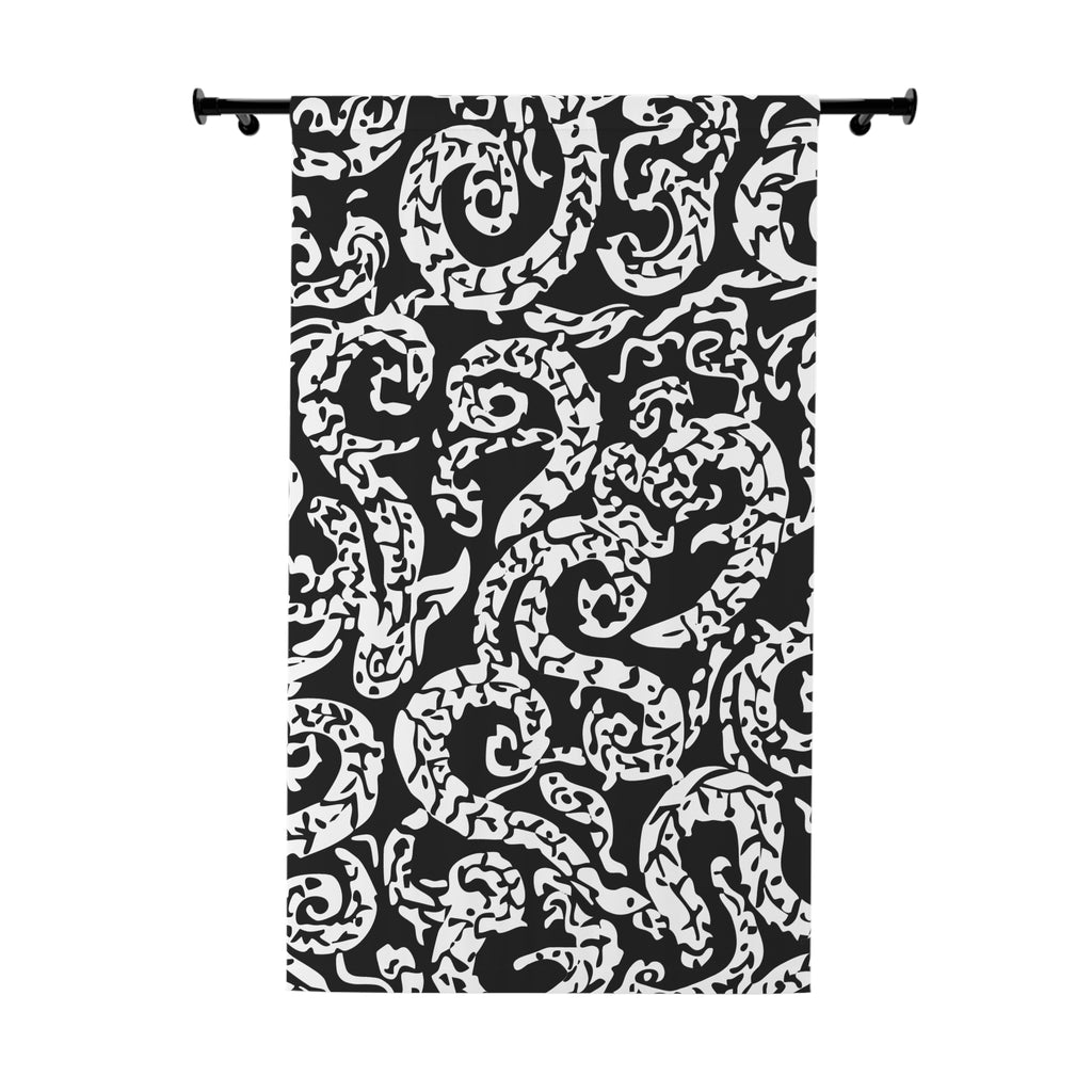 A Little Snaky Patterned Blackout Window Curtain