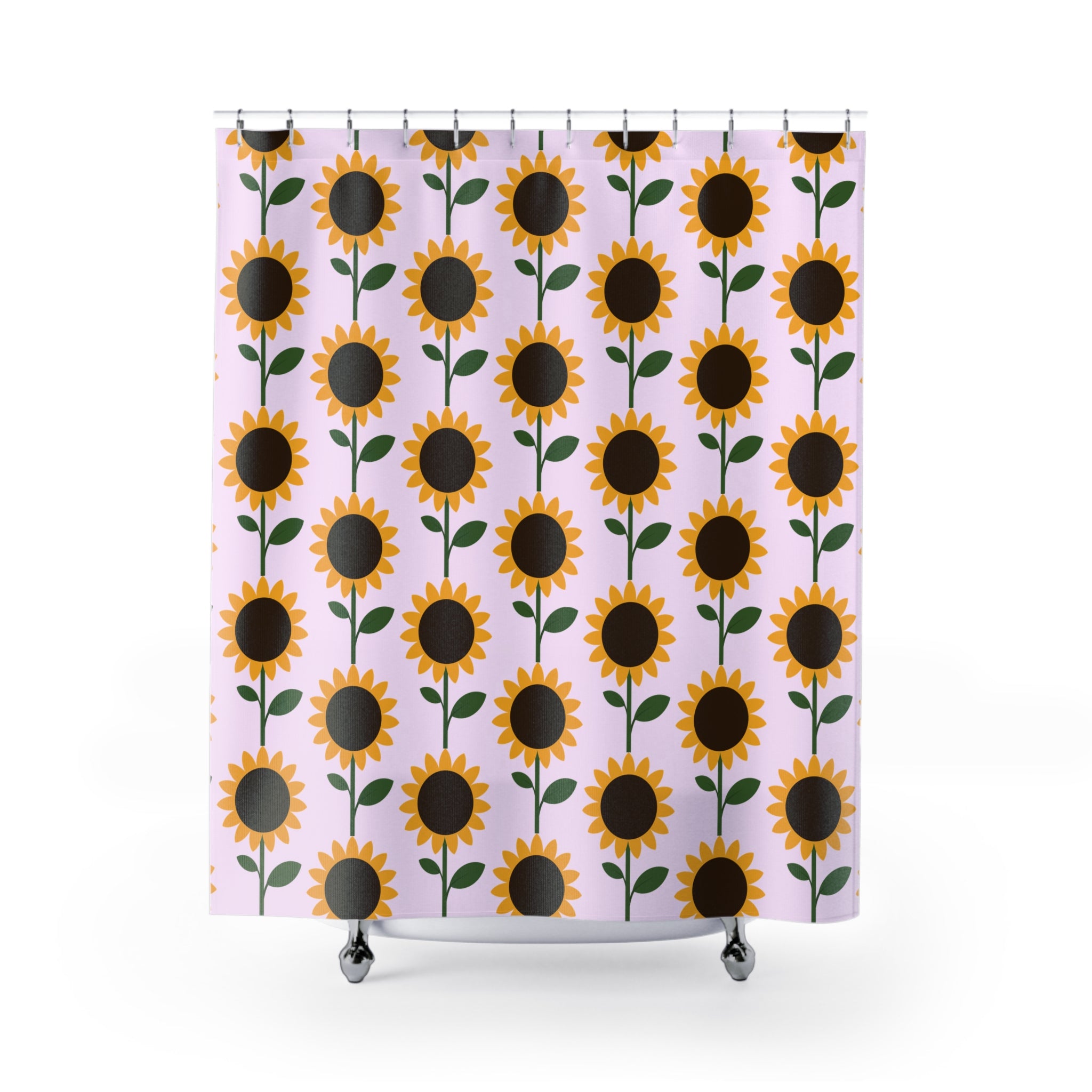 Sunflower Shower Curtain, Floral Bathroom Decor, Sunshine Home Accessories, Happy Vibes Shower Decor, Summer Wedding Gift