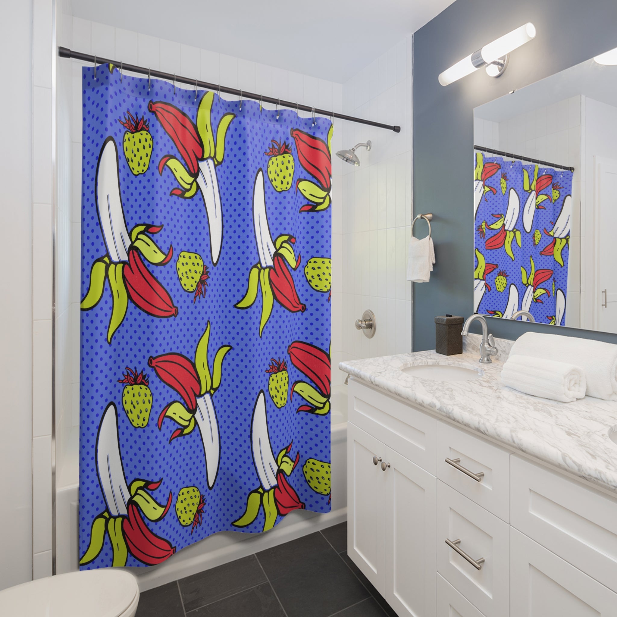 OMG Nana Pattern Shower Curtain