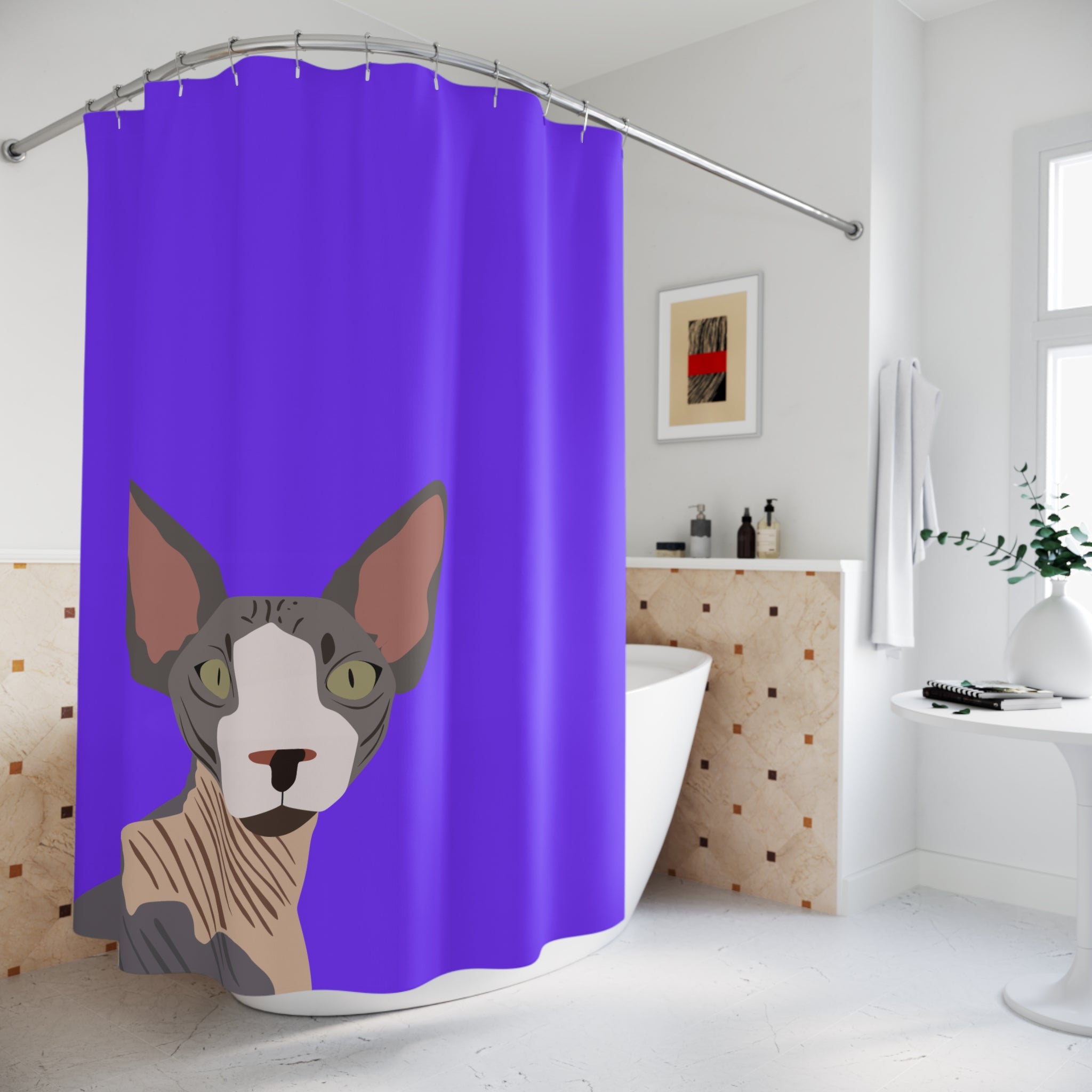 A Sphynx is Bold AF Shower Curtain