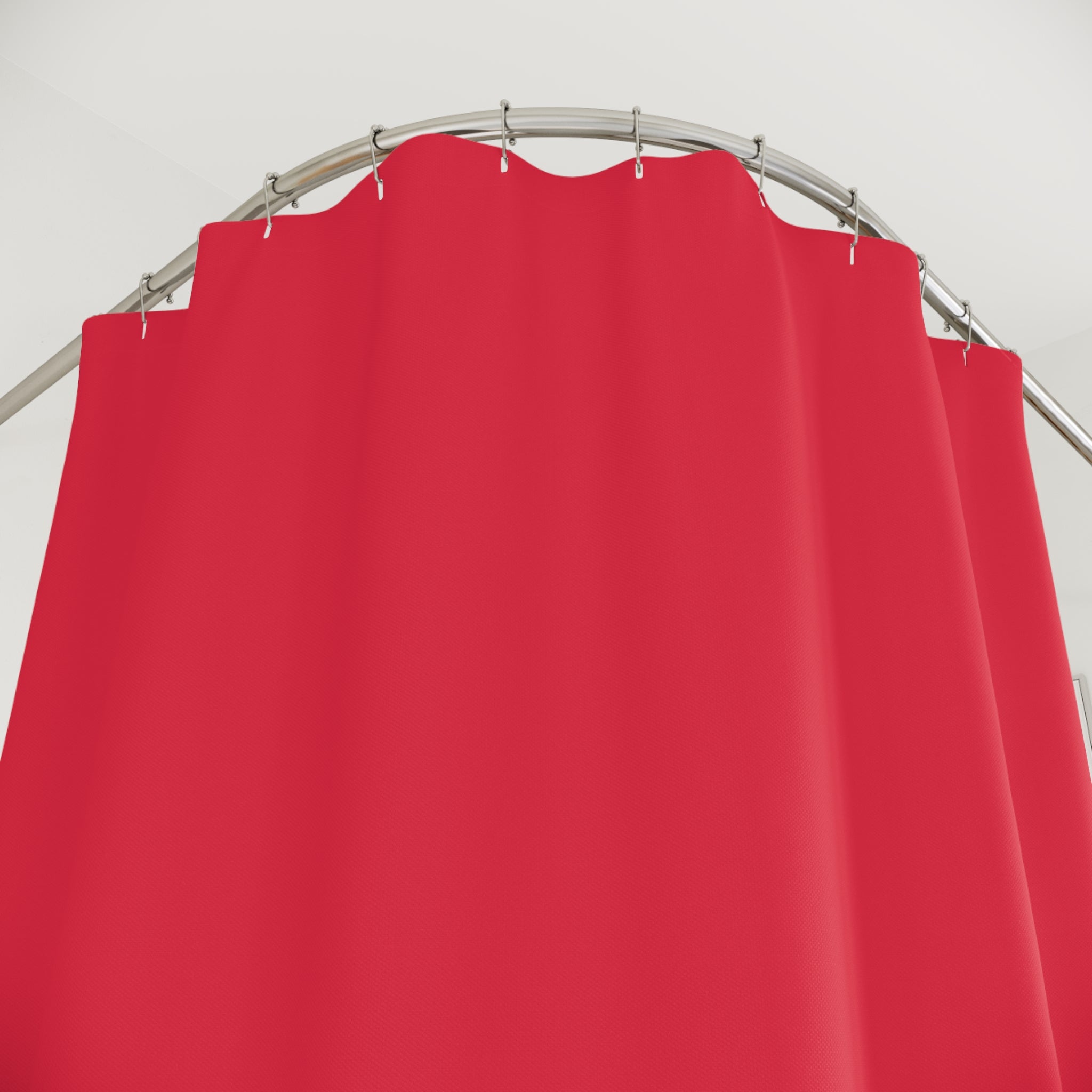 Love-Inspired Shower Curtain, Vibrant Red Bathroom Decor, Perfect for Valentine's Day, Romantic Gift, Home Makeover