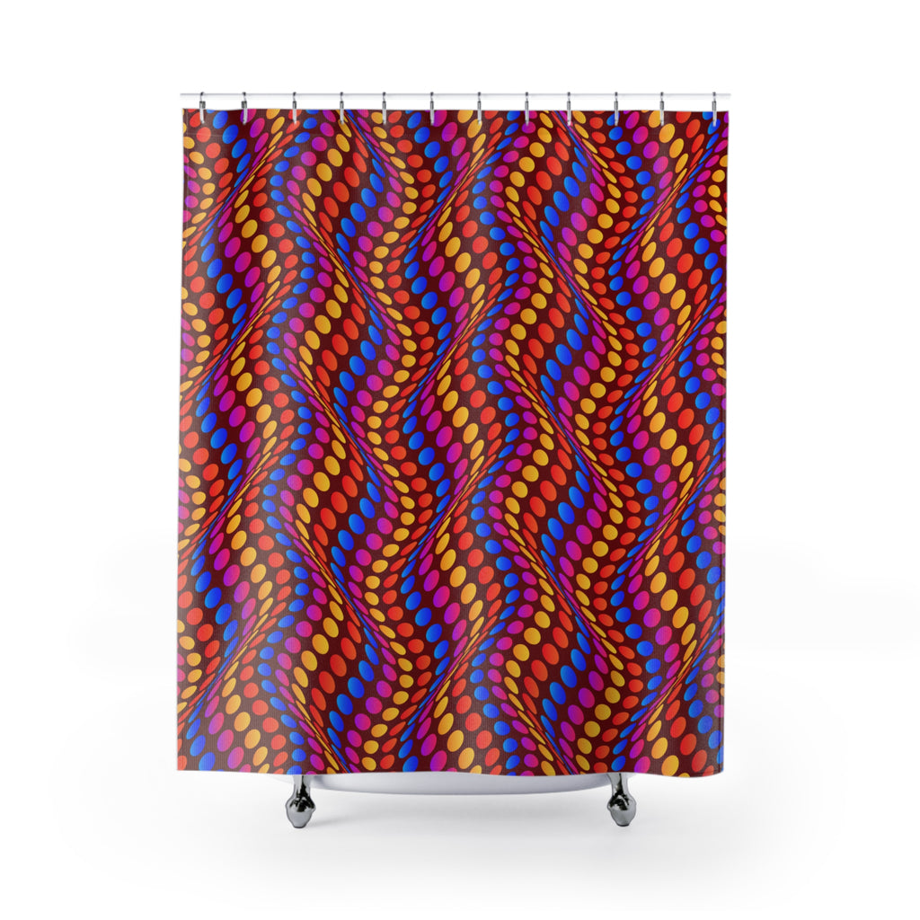 Entranced in a Wave Shower Curtain