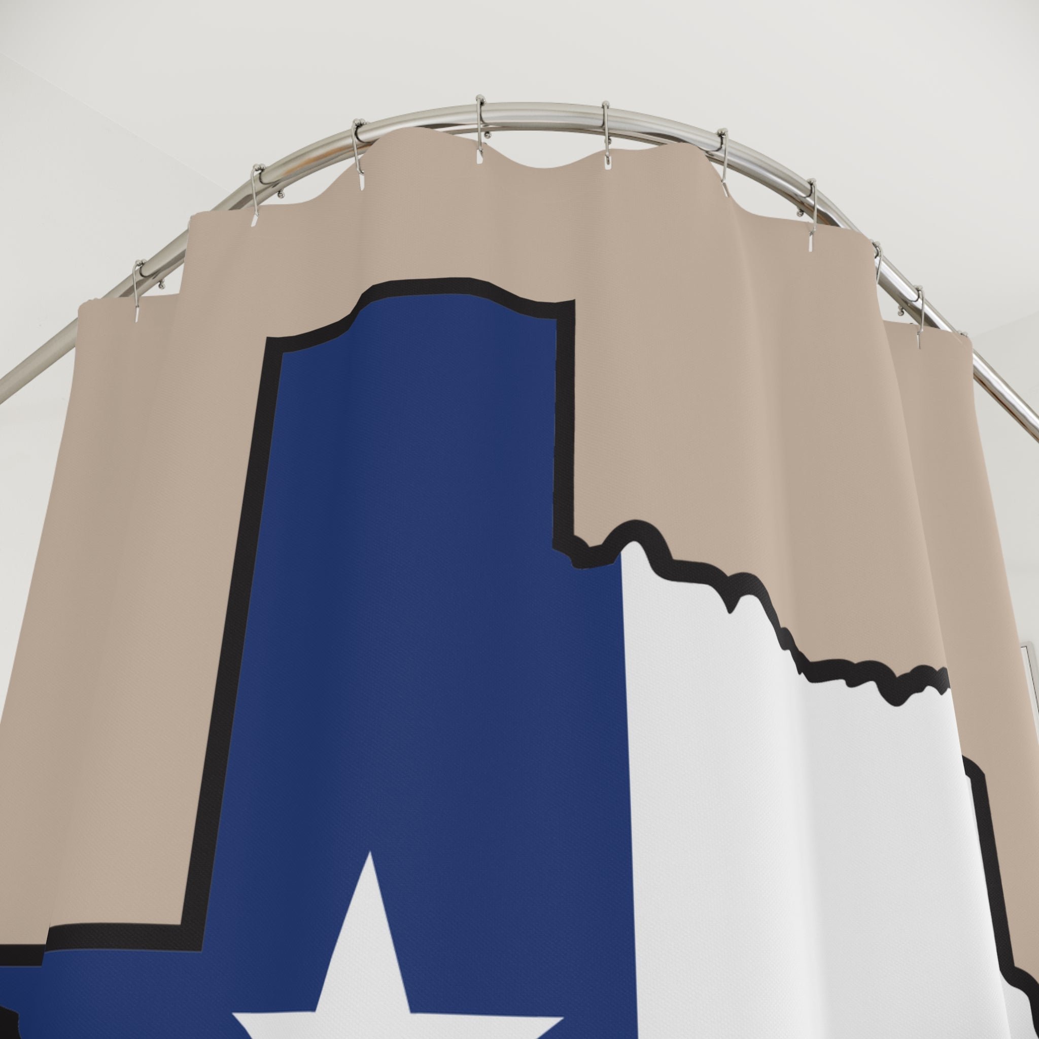 Texas State Shape Shower Curtain, Nautical Bathroom Decor, Gifts for Texas Lovers, Home Essentials, Western Theme Accessories