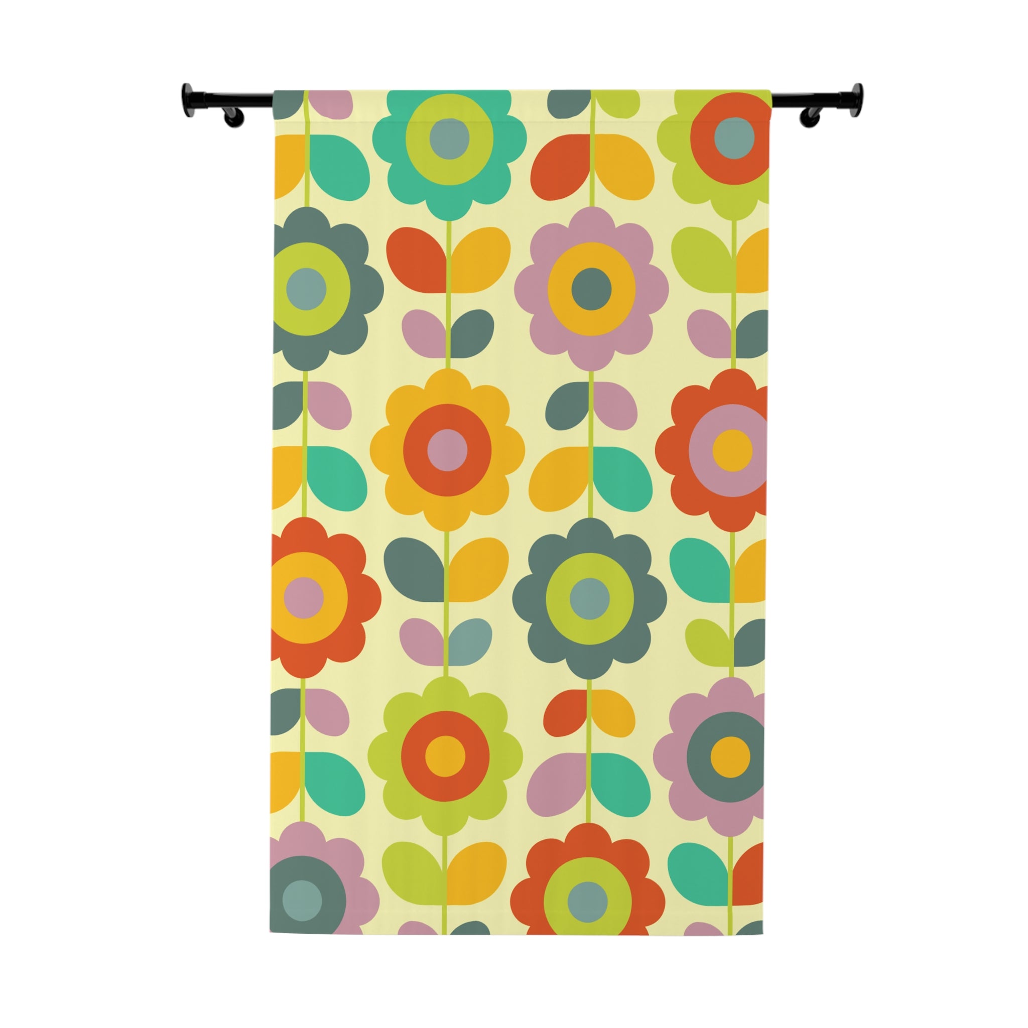 Crazy in Love Floral Pattern Blackout Window Curtain