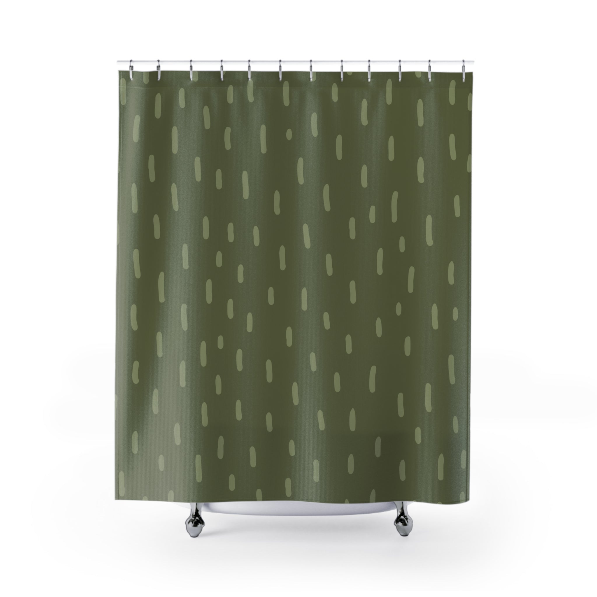 Stylish Modern Shower Curtains, Home Decor, Bathroom Accessories, Fresh Green Design, Unique Gift Ideas