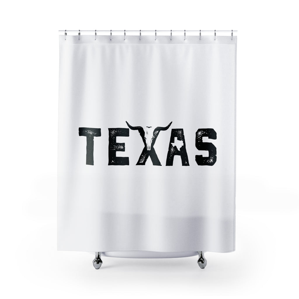 Big as Texas Themed Shower Curtain, Rustic Home Decor, Western Bathroom, Gift for Texas Lovers, Unique Bathroom Accessories