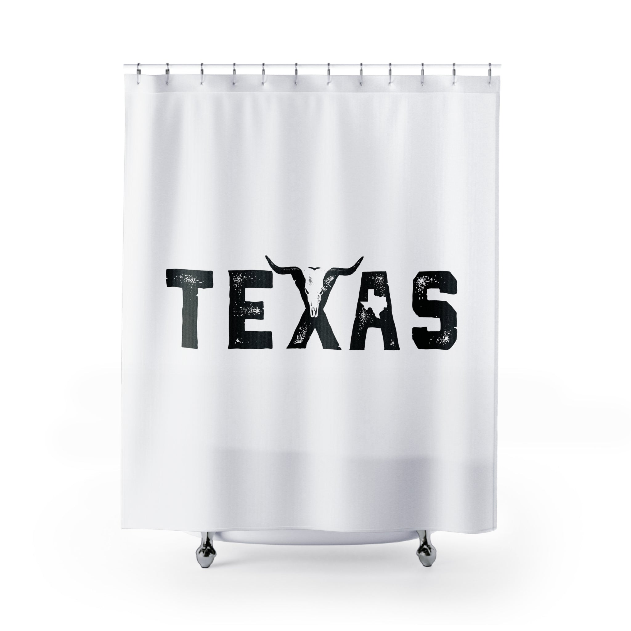 Big as Texas Themed Shower Curtain, Rustic Home Decor, Western Bathroom, Gift for Texas Lovers, Unique Bathroom Accessories