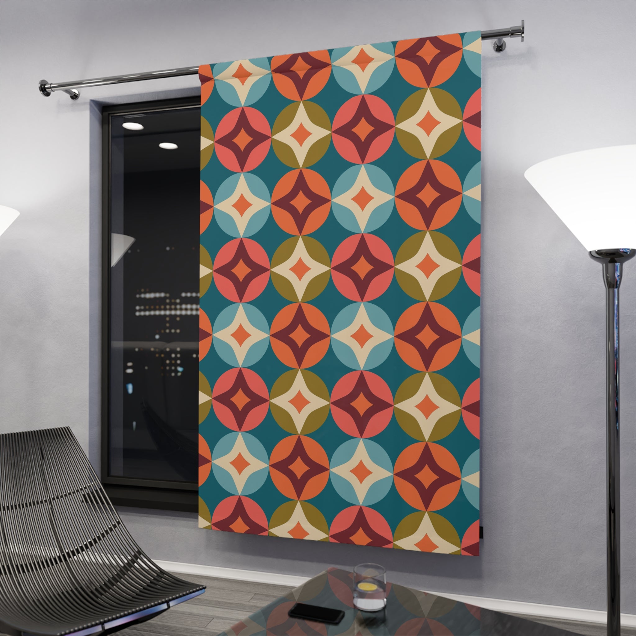 Circle Thing Boho Blackout Window Curtain