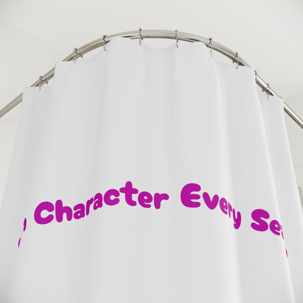 Main Character Every Season Quote Shower Curtain