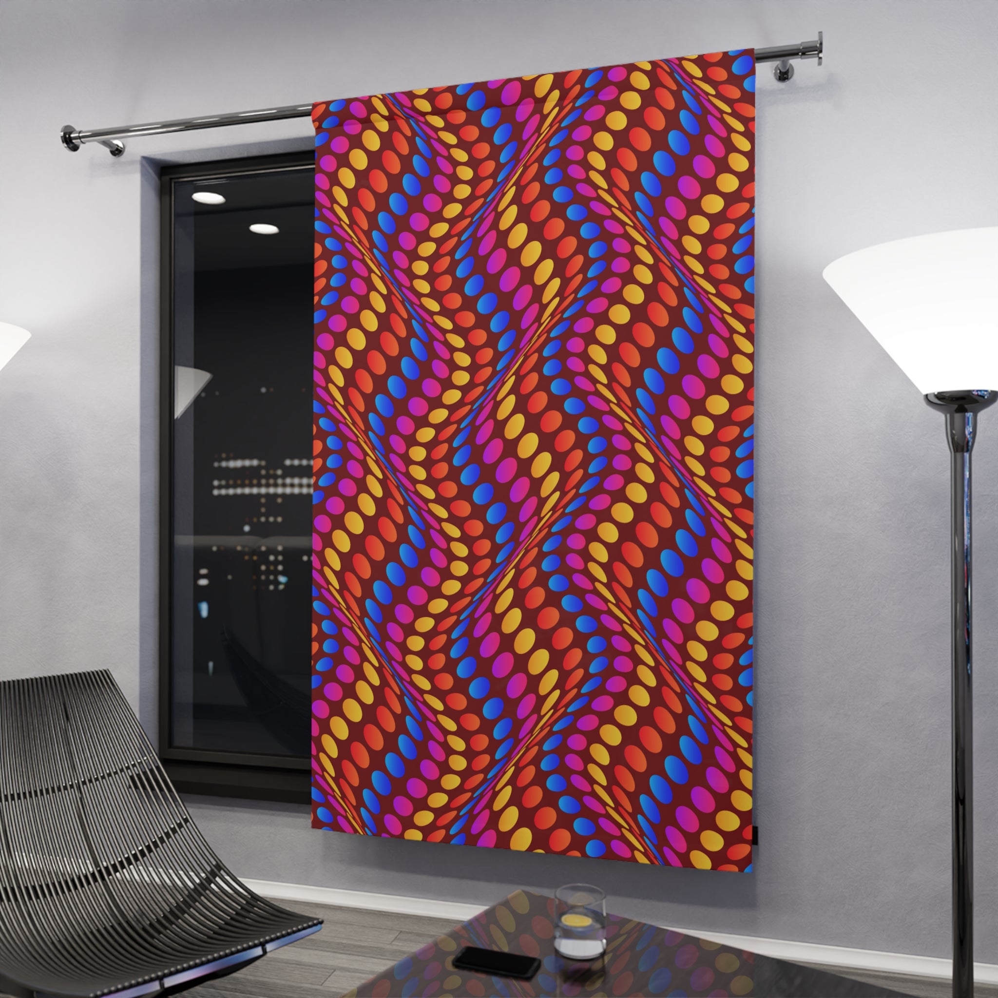 Entranced in a Wave Blackout Window Curtain