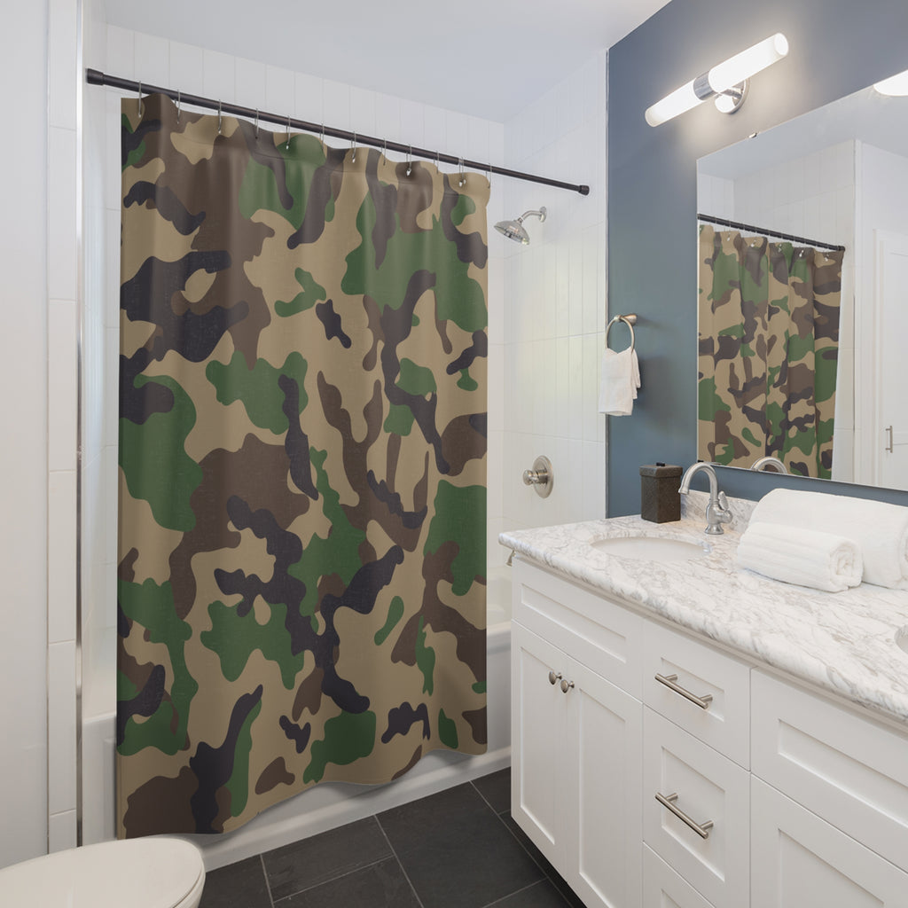 Casualy Camo Pattern Shower Curtain