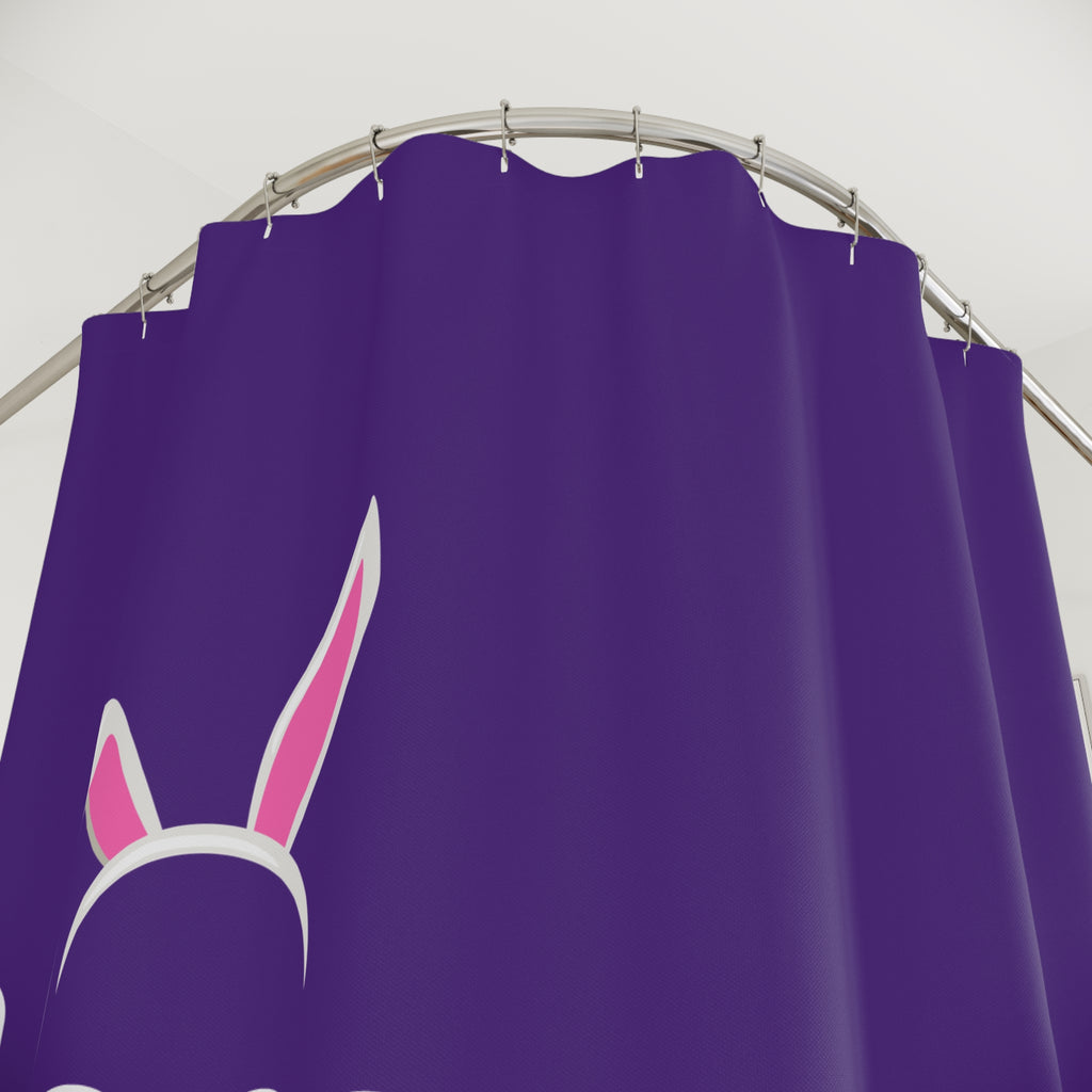 Whimsical Hunny Bunny Shower Curtain | Cute Bathroom Decor, Easter Gift, Fun Home Accessory, Unique Gift Idea, Holiday Decor