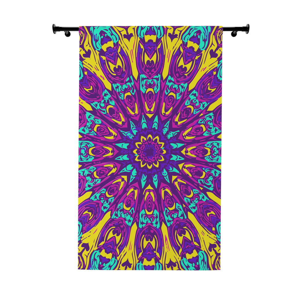 Pinkish Lifes Awakening Pattern Blackout Window Curtain