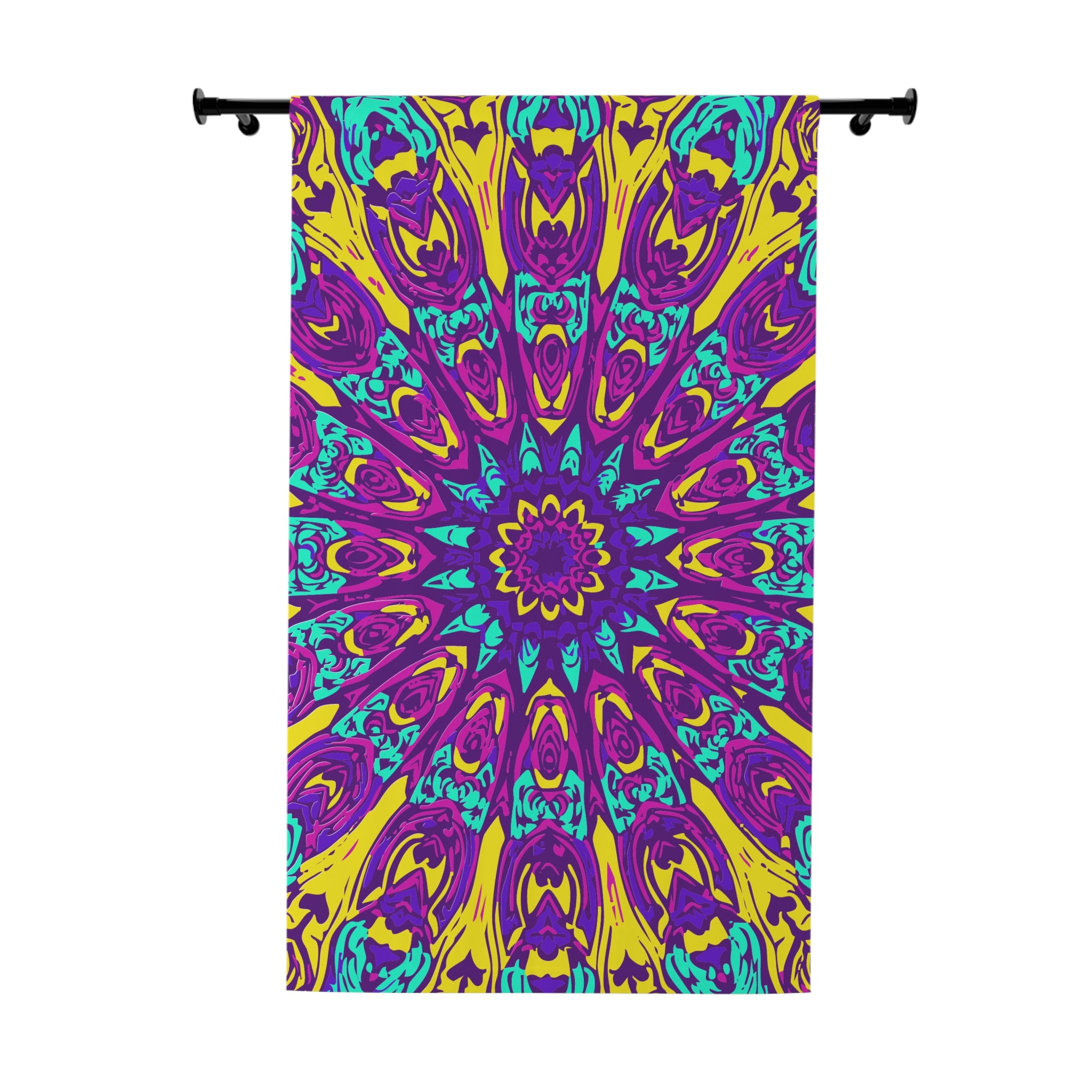 Pinkish Lifes Awakening Pattern Blackout Window Curtain