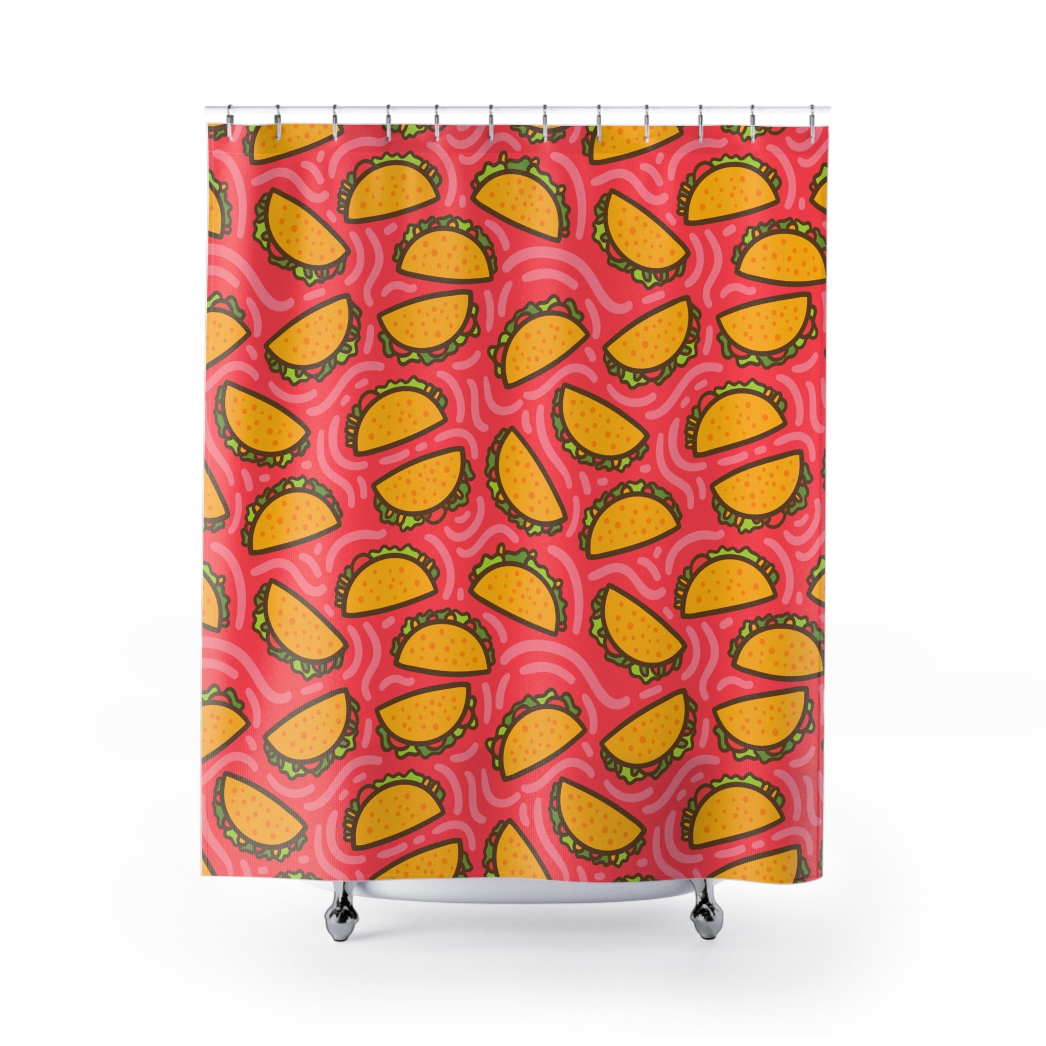 Crunchy Taco Party Shower Curtain