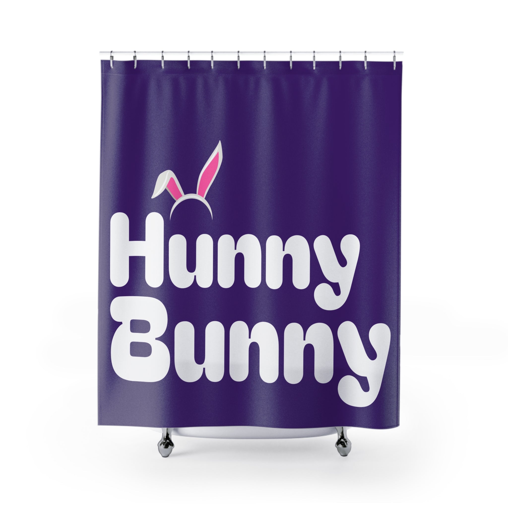 Whimsical Hunny Bunny Shower Curtain | Cute Bathroom Decor, Easter Gift, Fun Home Accessory, Unique Gift Idea, Holiday Decor