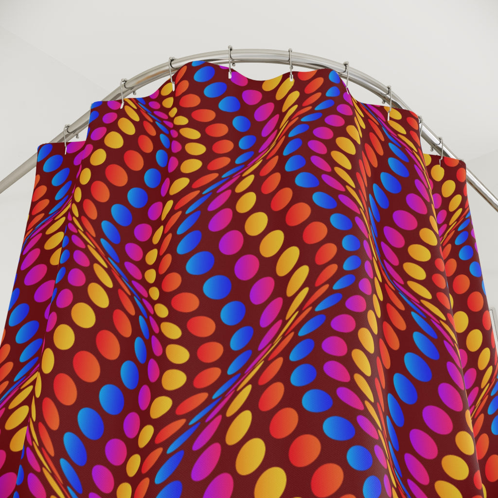 Entranced in a Wave Shower Curtain