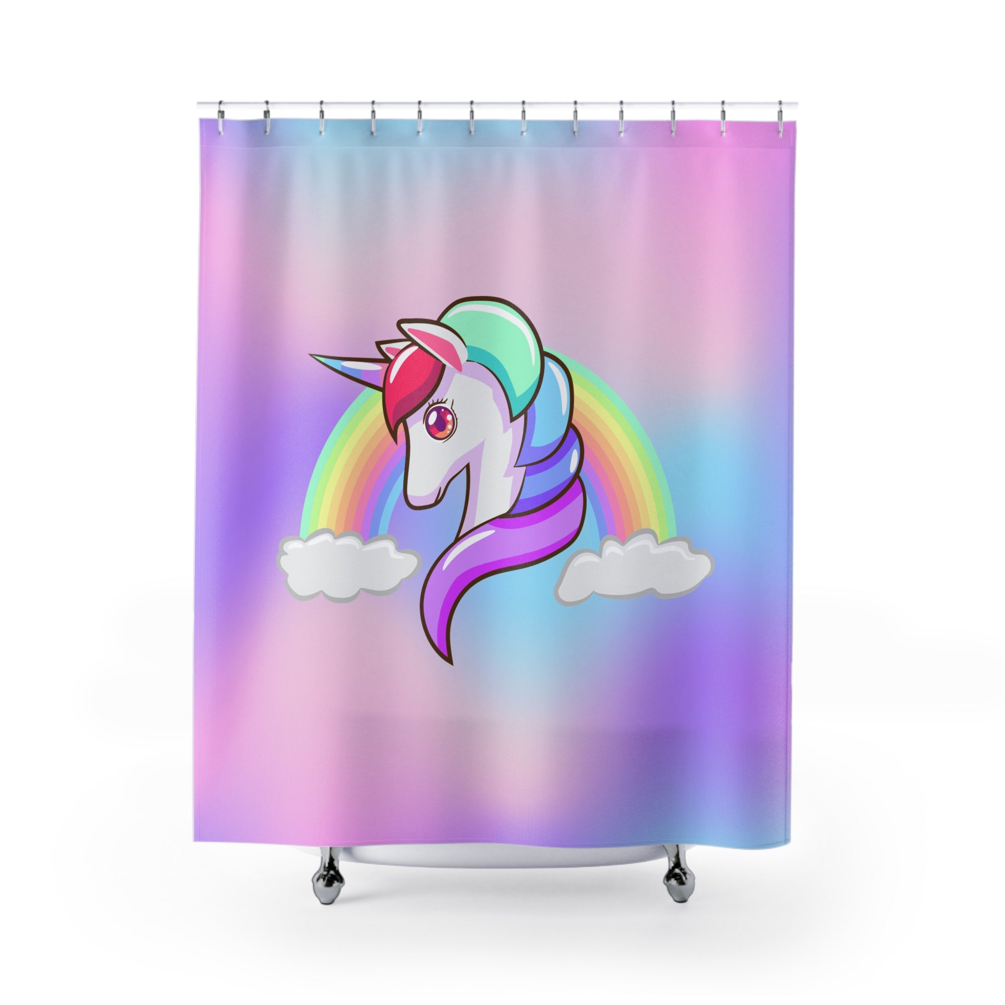 Whimsical Unicorn Shower Curtain, Unicorn Bathroom Decor, Kids Shower Curtain, Rainbow Shower Curtain, Fun Home Accessories, Gift for [...]