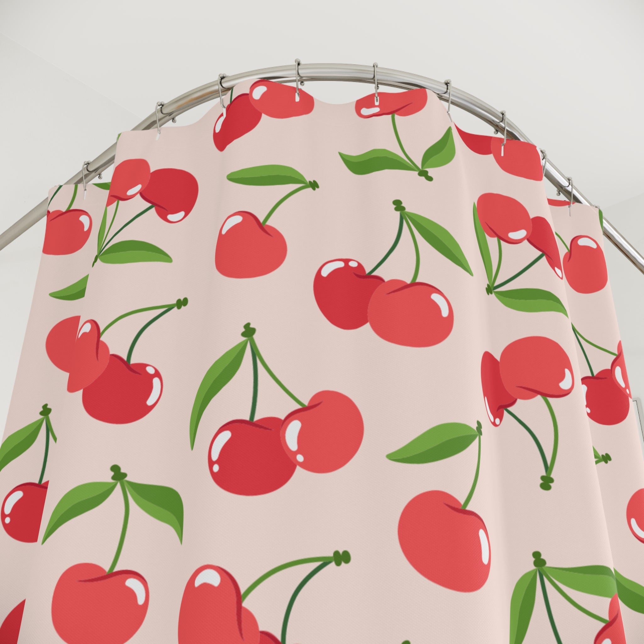 Charming Cherry Naturalish Shower Curtain