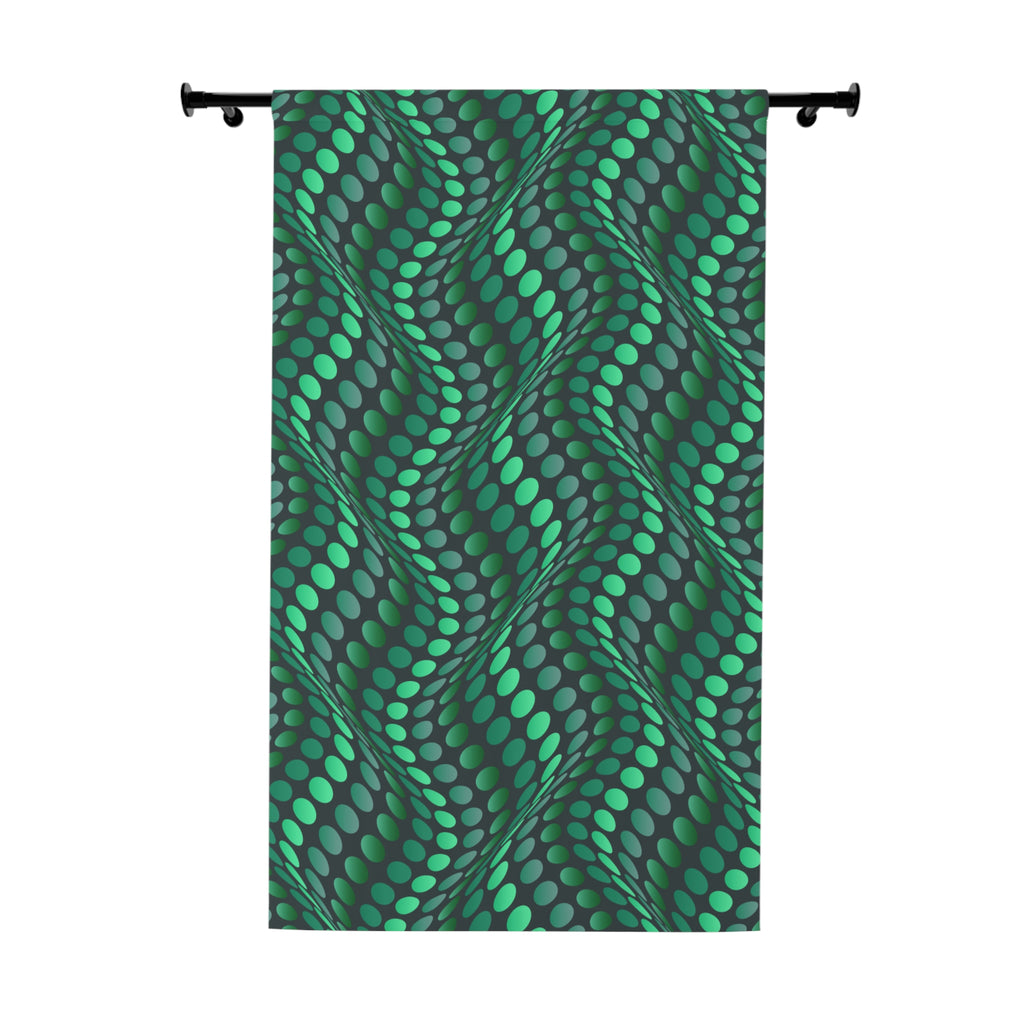 Iguana Wave Pattern Blackout Window Curtain