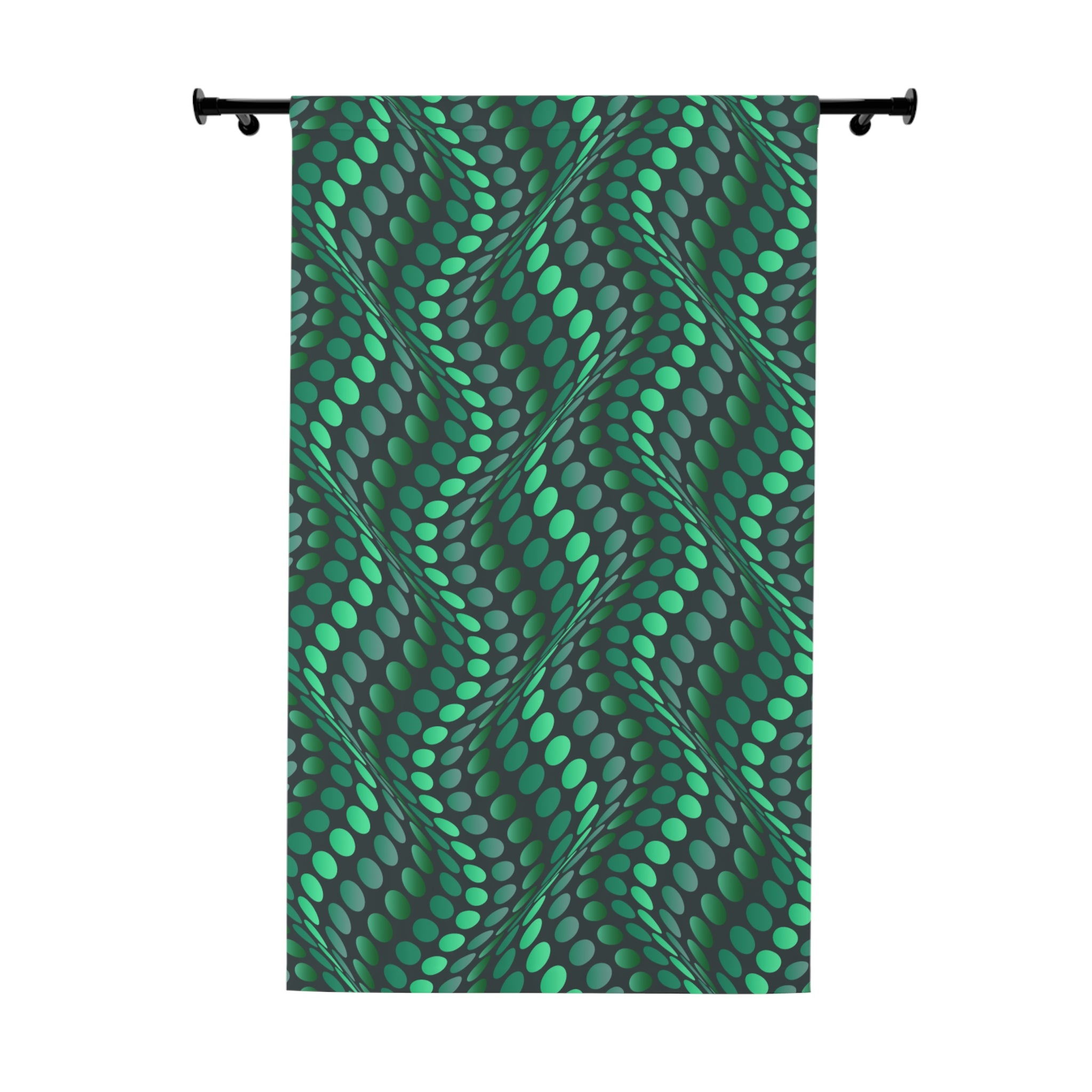 Iguana Wave Pattern Blackout Window Curtain