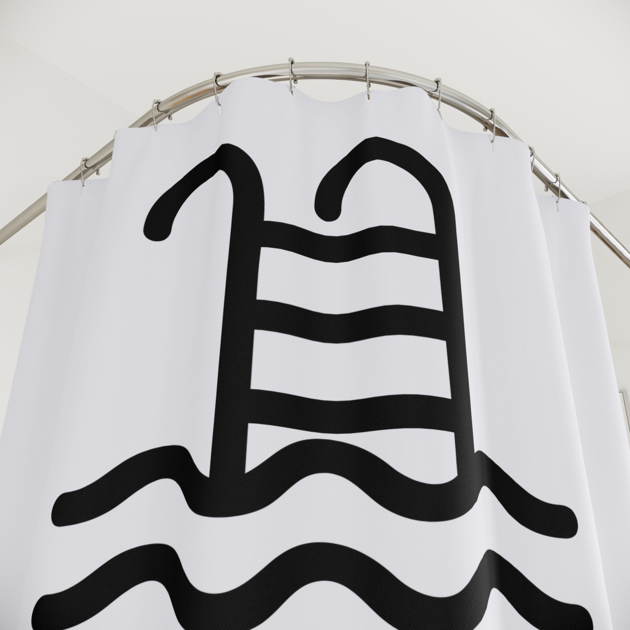 I Pee in Pools Shower Curtain, Funny Bathroom Decor, Pool Party Gift, Summer Vibes Decor, Novelty Home Accessory