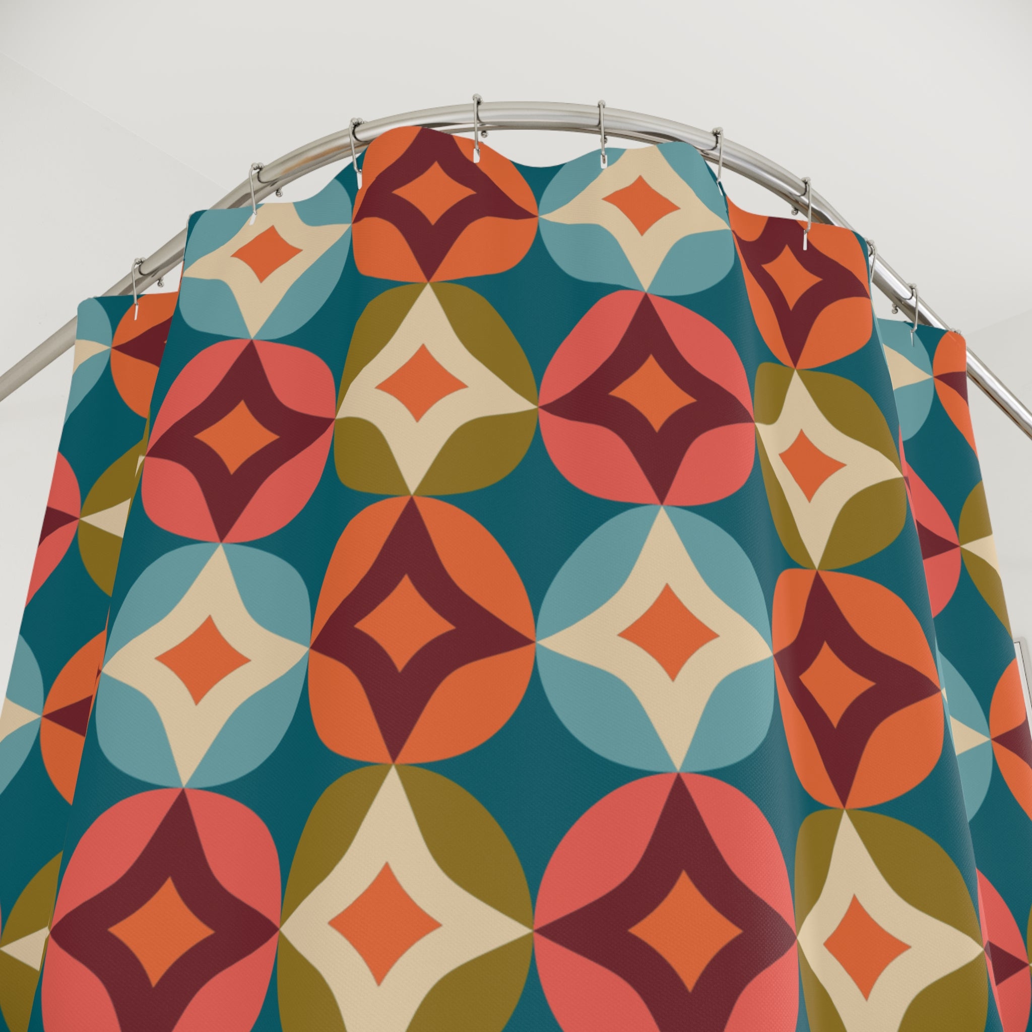 Circle Thing Boho Shower Curtain