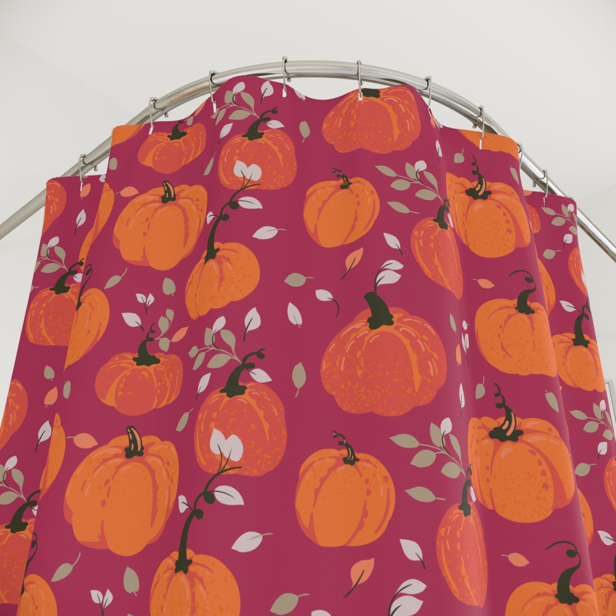 Pumpkin Patch Shower Curtain, Fall Decor, Autumn Bathroom Accessories, Seasonal Home Decor, Thanksgiving Gift Idea