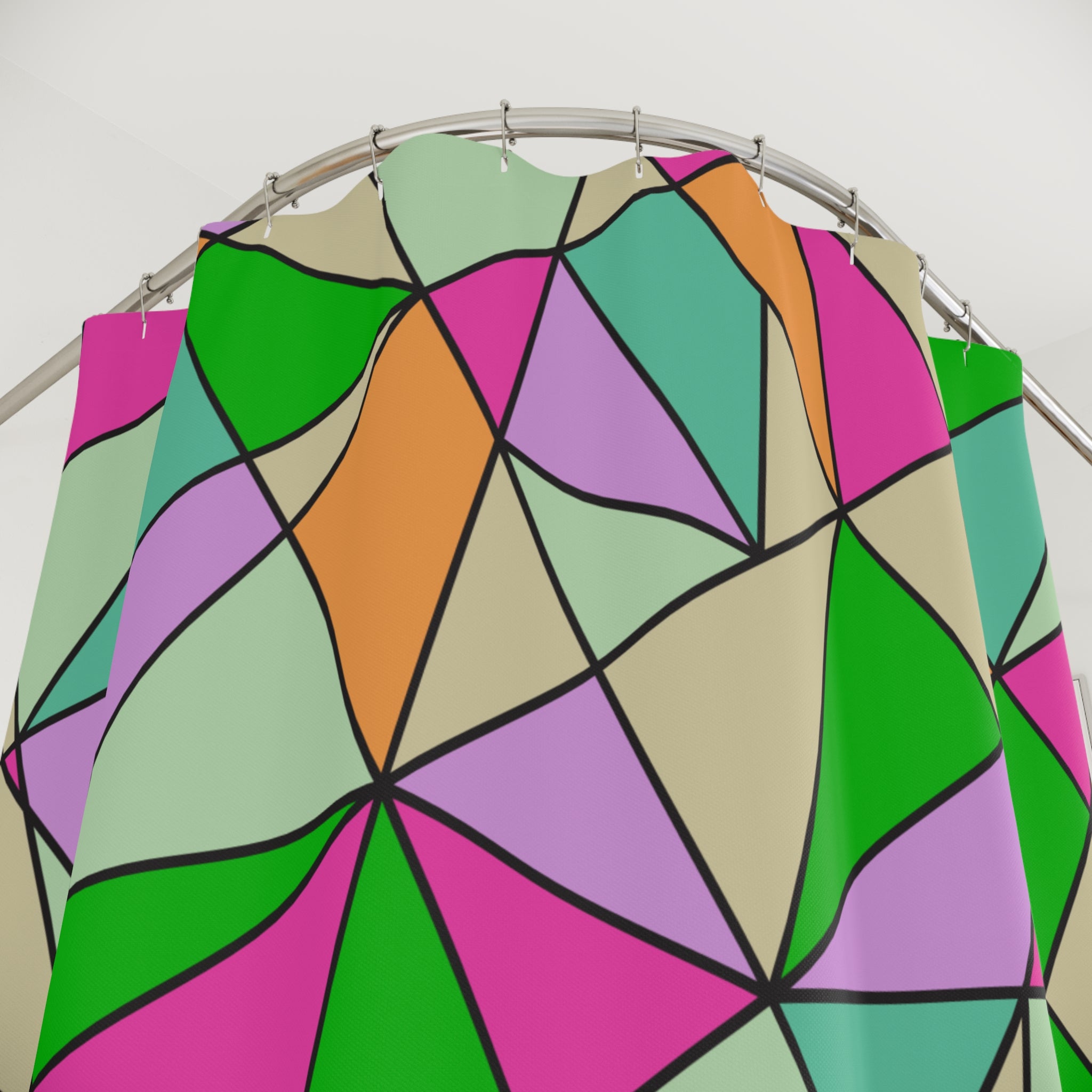 Stained Glashish Design Shower Curtain