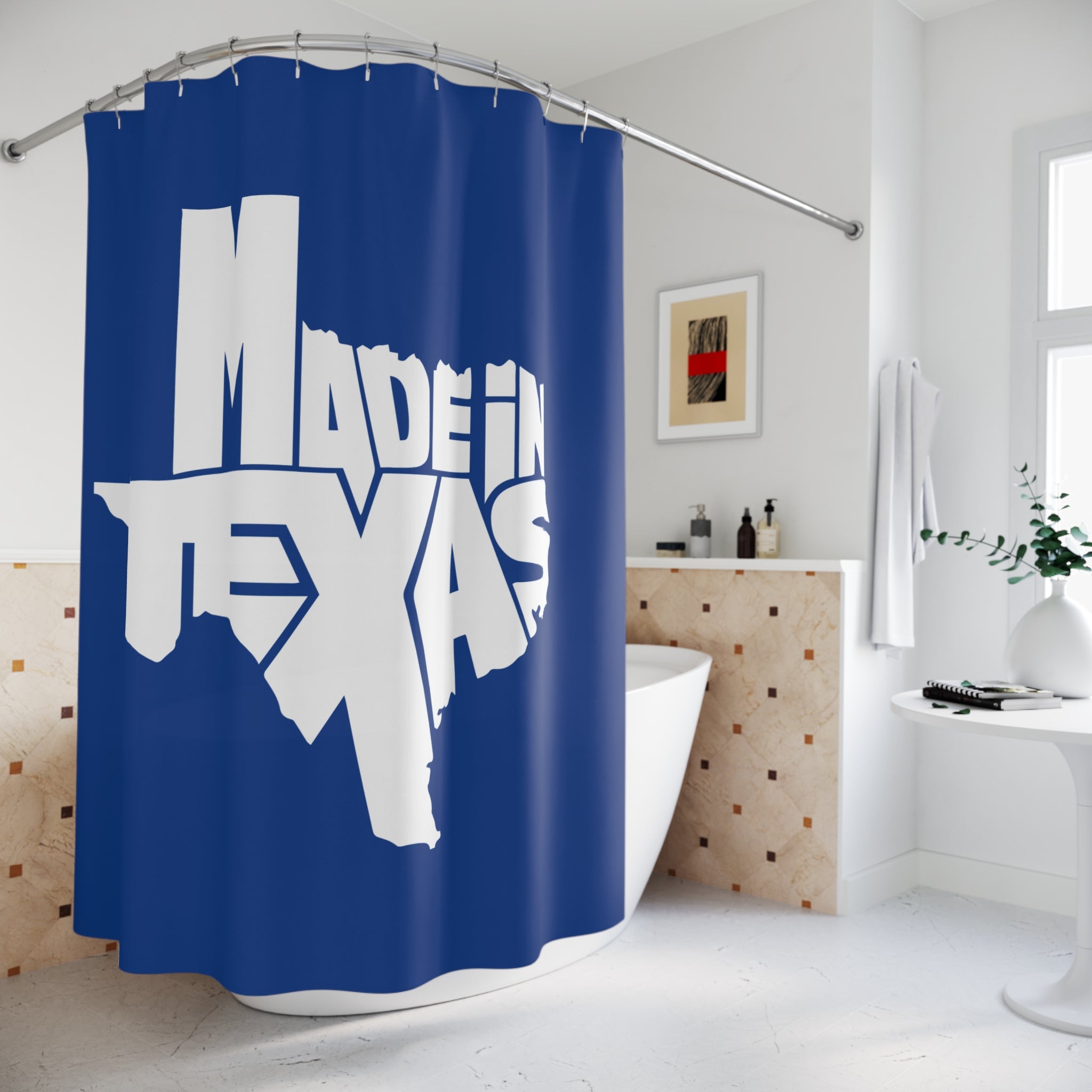 Texas-Inspired Shower Curtain, Rustic Home Decor, Bathroom Accessories, Gift for Texans, Made in Texas