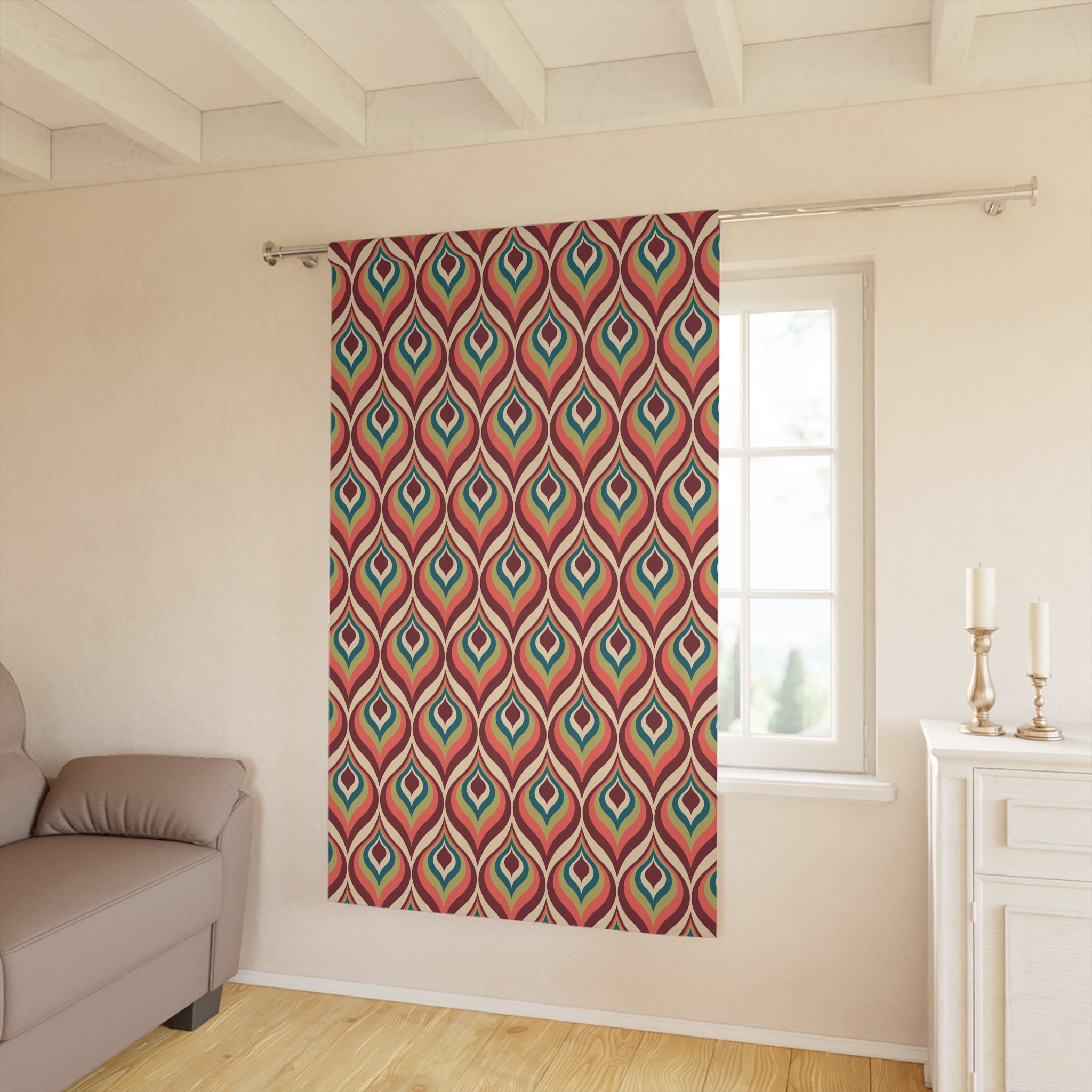 Shaped Things Boho Pattern Blackout Window Curtain