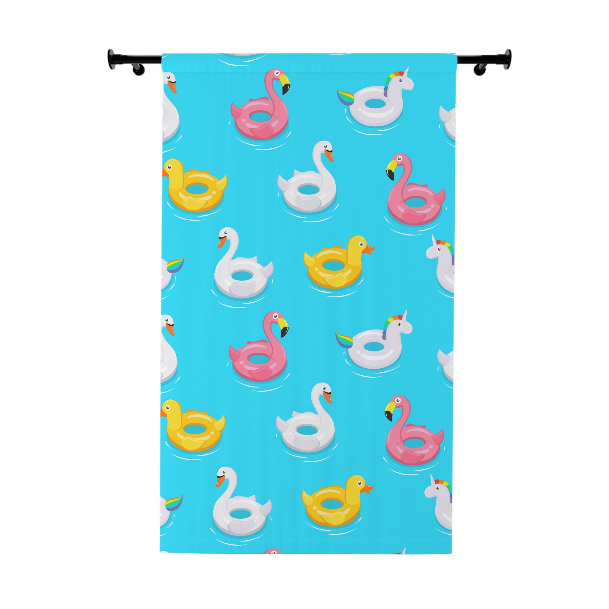 Curtain Panel - Pool Floatie Design