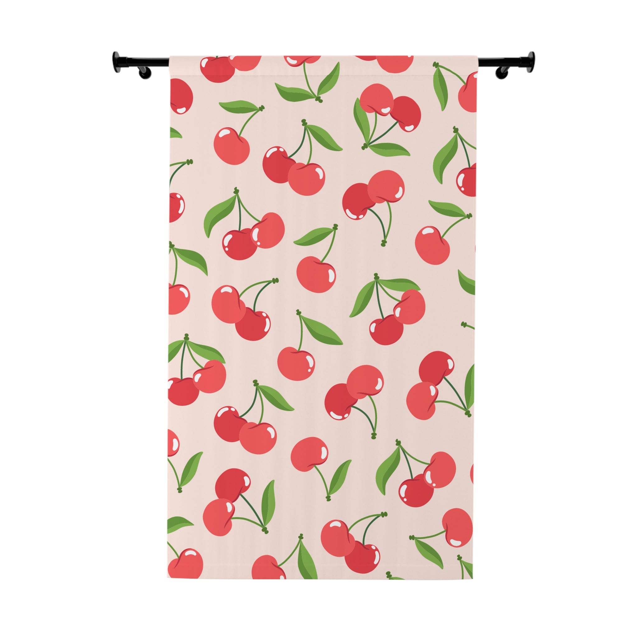 Charmin Cherry Naturalish Pattern Blackout Window Curtain