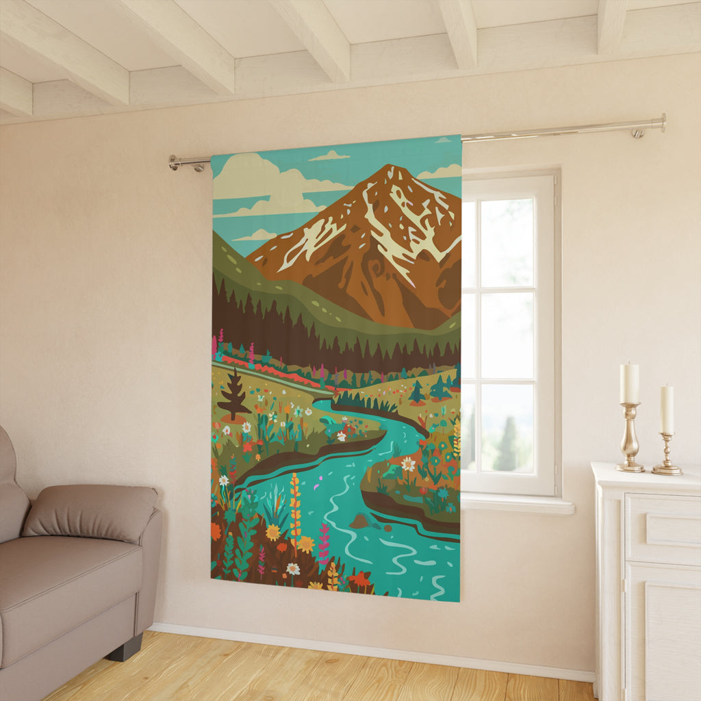 God Speed Colorado Mountain Blackout Window Curtain