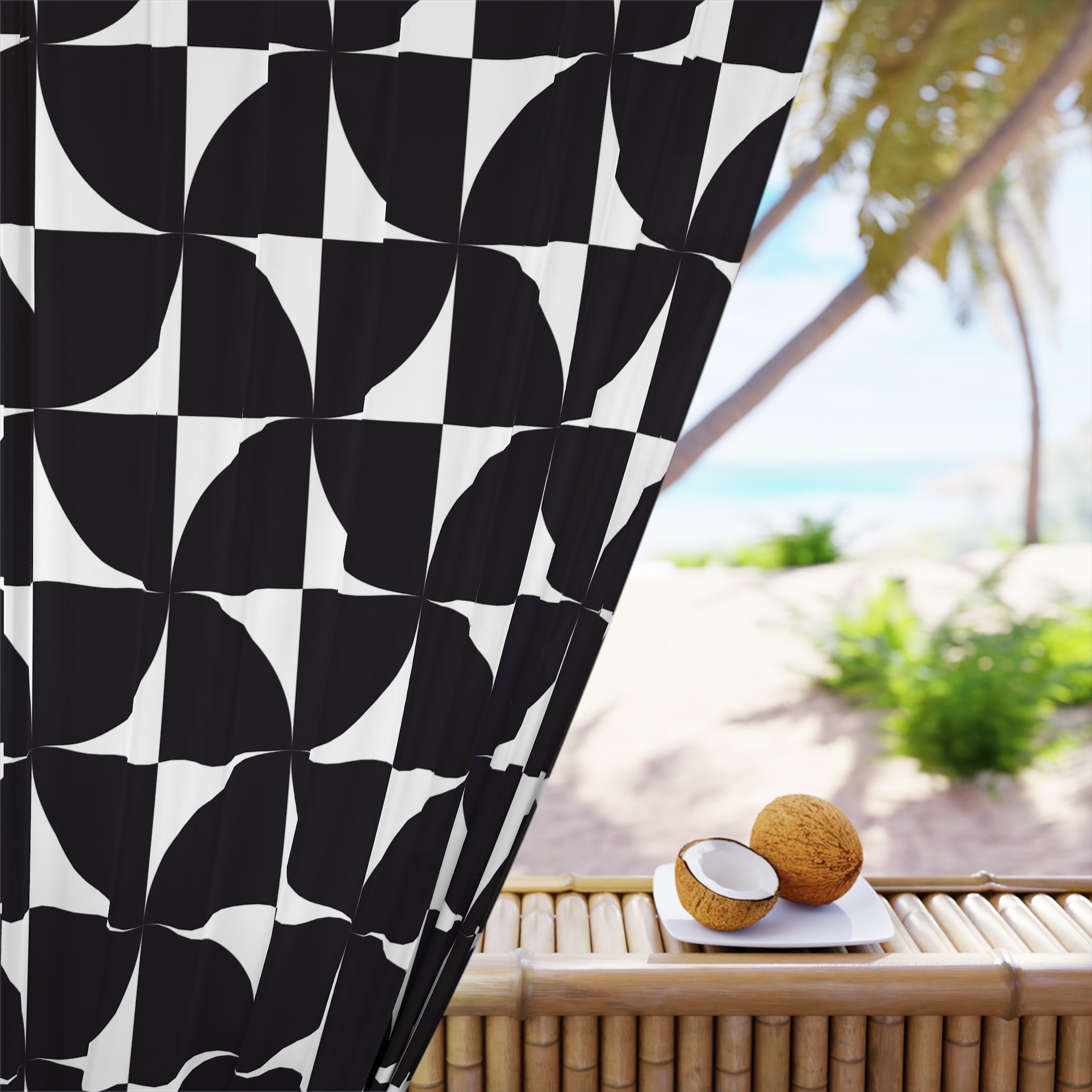 Zumwhere Geometric Blackout Window Curtain