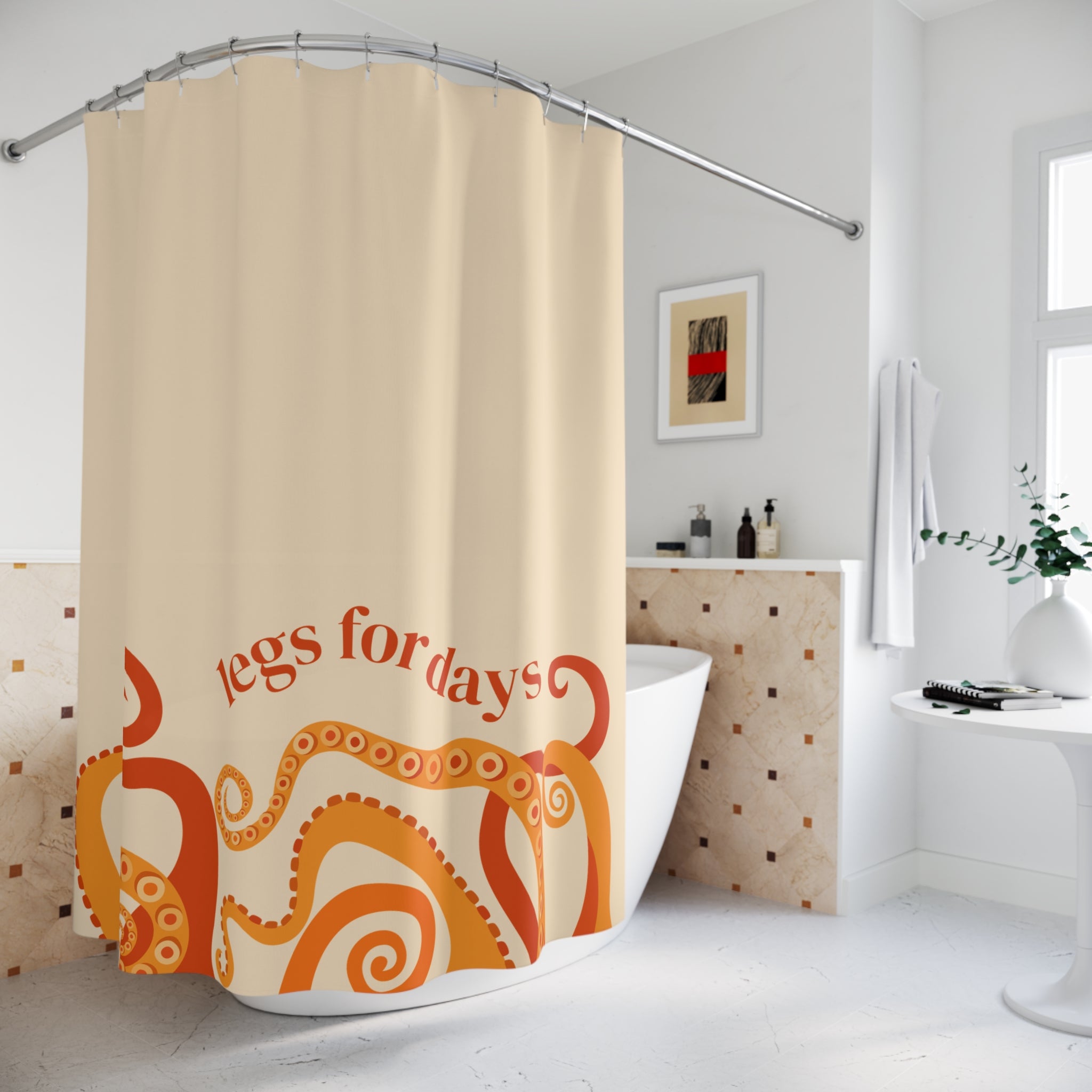 Whimsical Octopus Shower Curtain - Fun Bathroom Decor, Ocean-themed Gift, Unique Home Accessories, Nautical Bathroom Style, Coastal Living