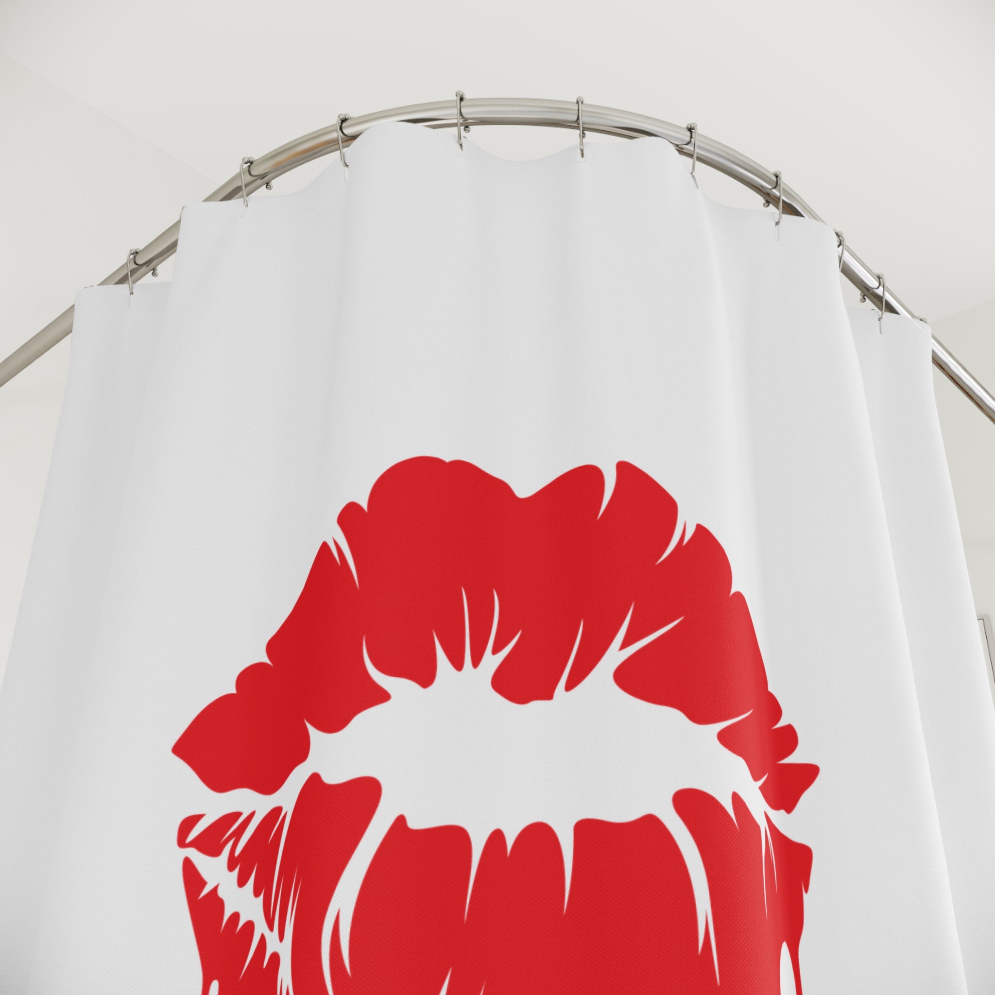 Chic Kiss Me Dripping Lips Shower Curtain