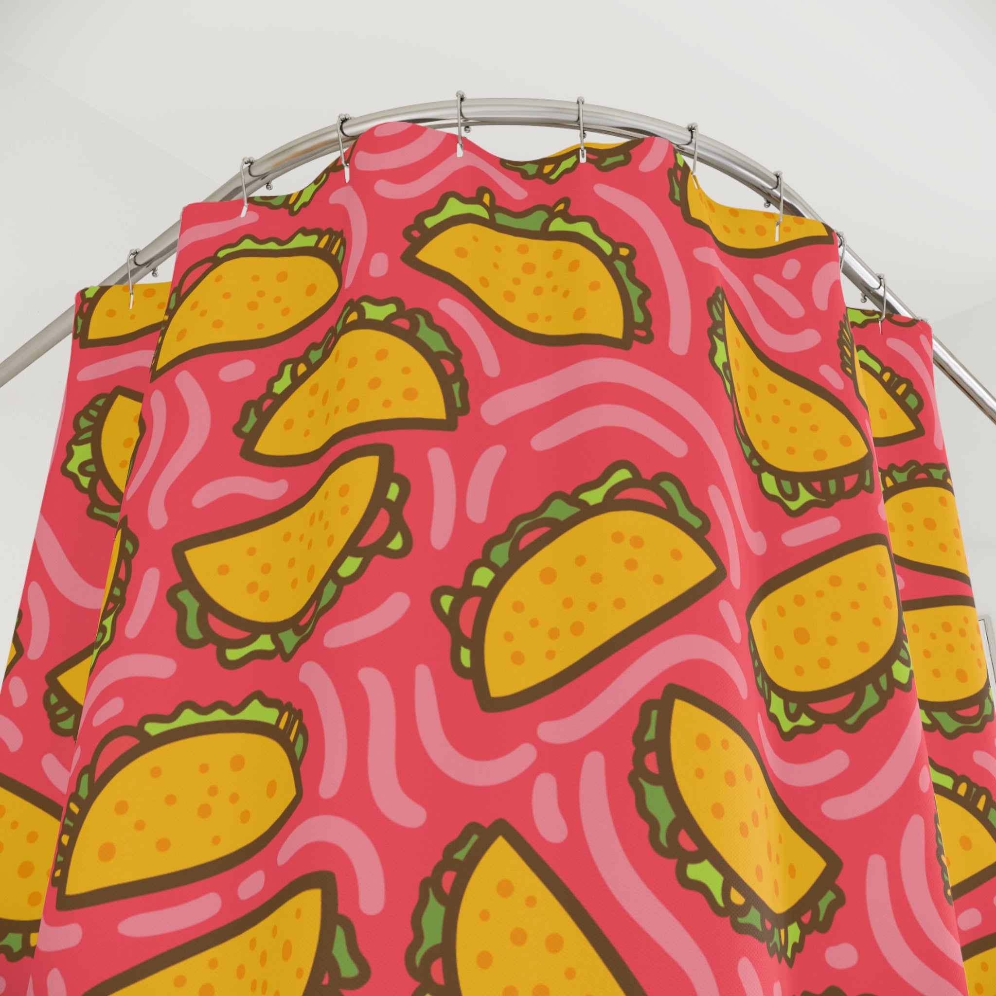 Crunchy Taco Party Shower Curtain
