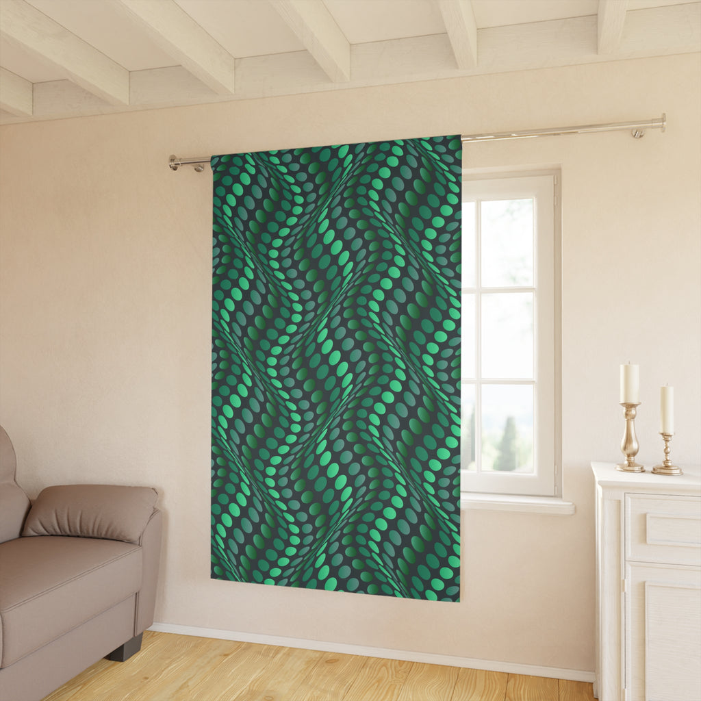 Iguana Wave Pattern Blackout Window Curtain