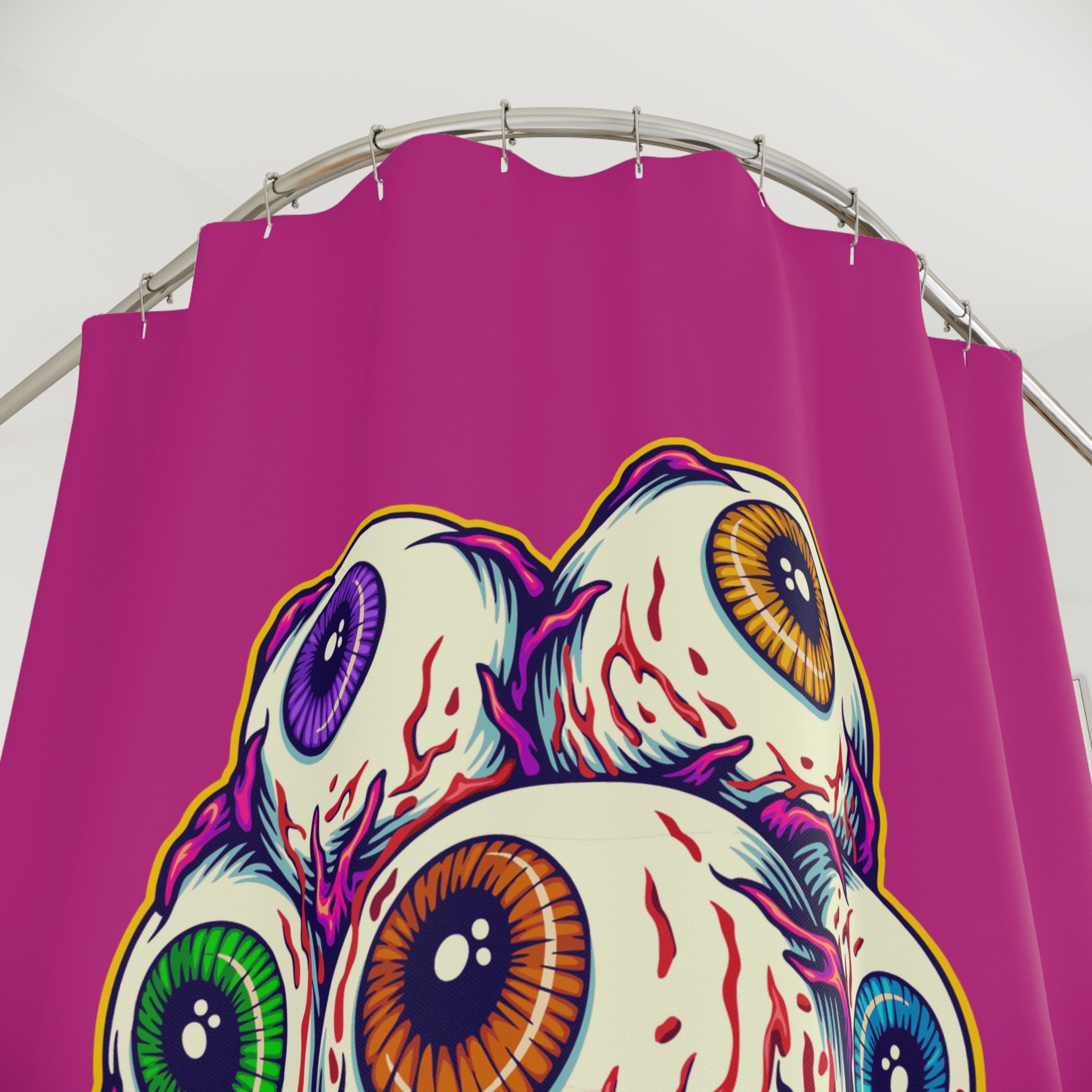 Eye-Catching Horror Shower Curtain, Gothic Bathroom Decor, Spooky Halloween, Unique Gift, Home and Living